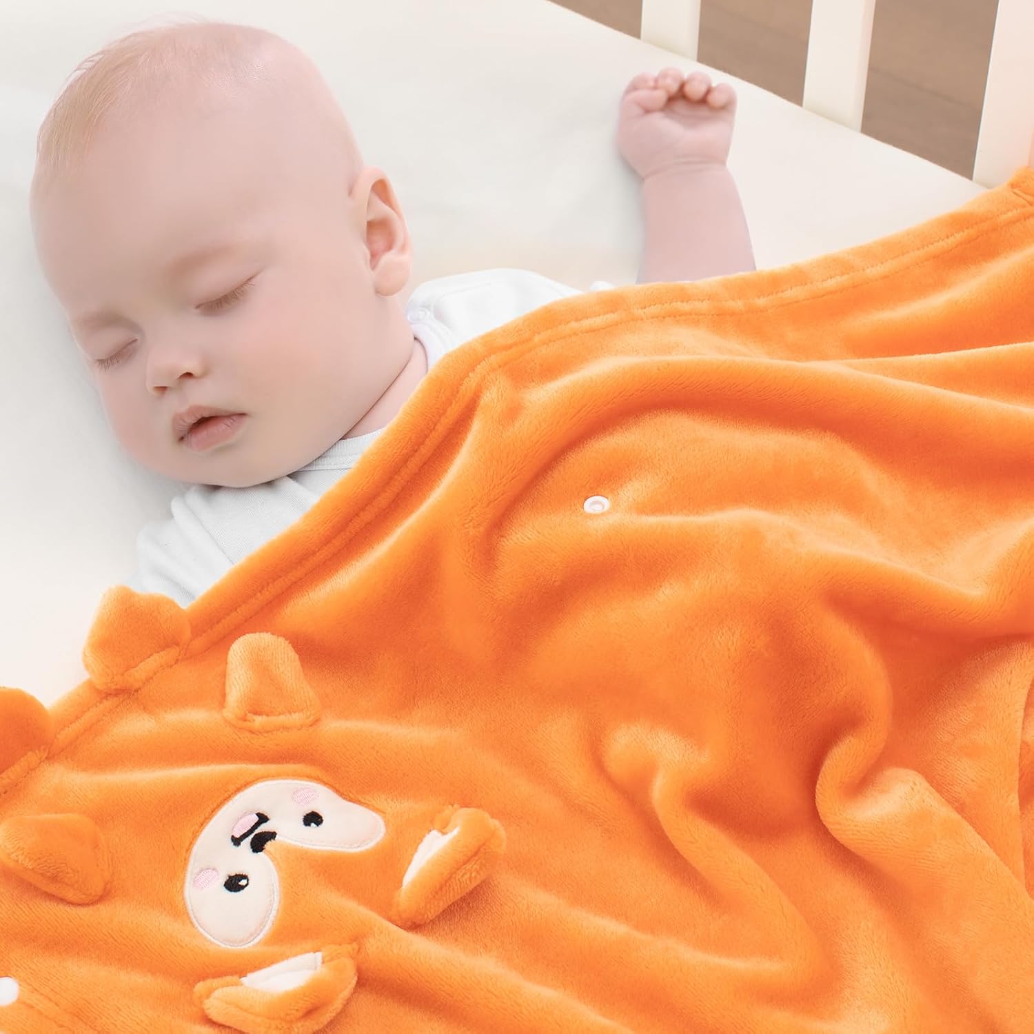 Babyhuggle Foldable Fox Plush Blanket for Newborn 1