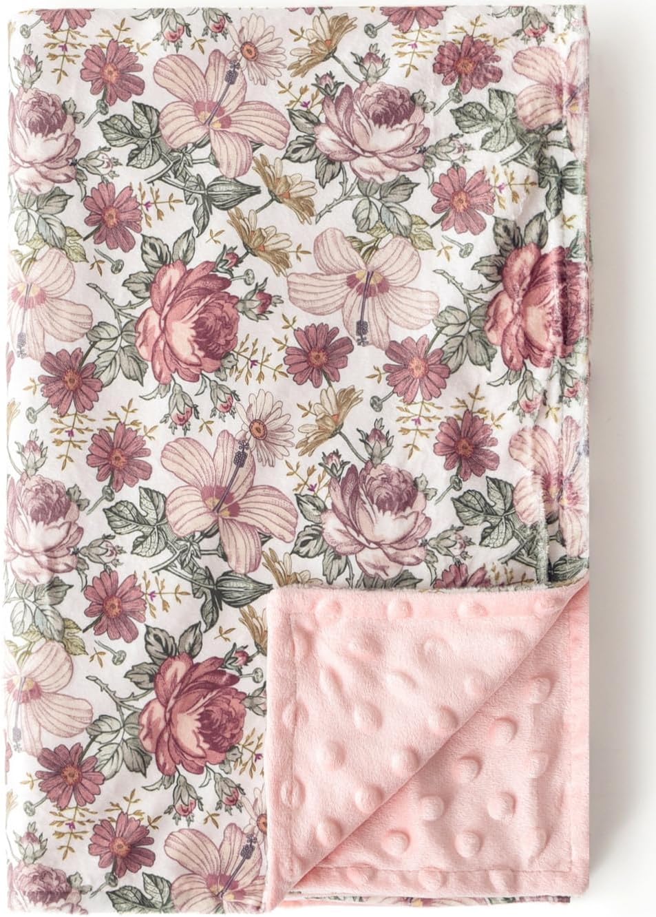 Little Jump Baby Blanket - Soft Plush Minky with Dotted Backing