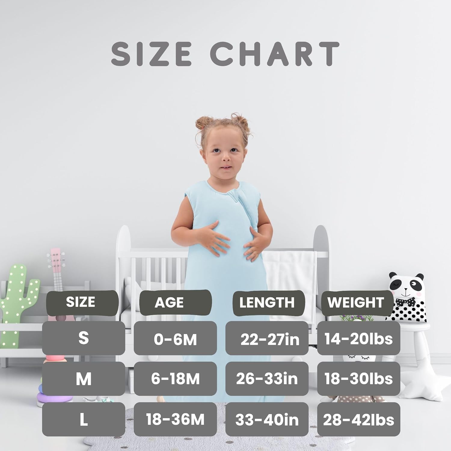 Little Softies Bamboo Rayon Toddler Sleep Sack 10 TOG 2-Way Zipper 1