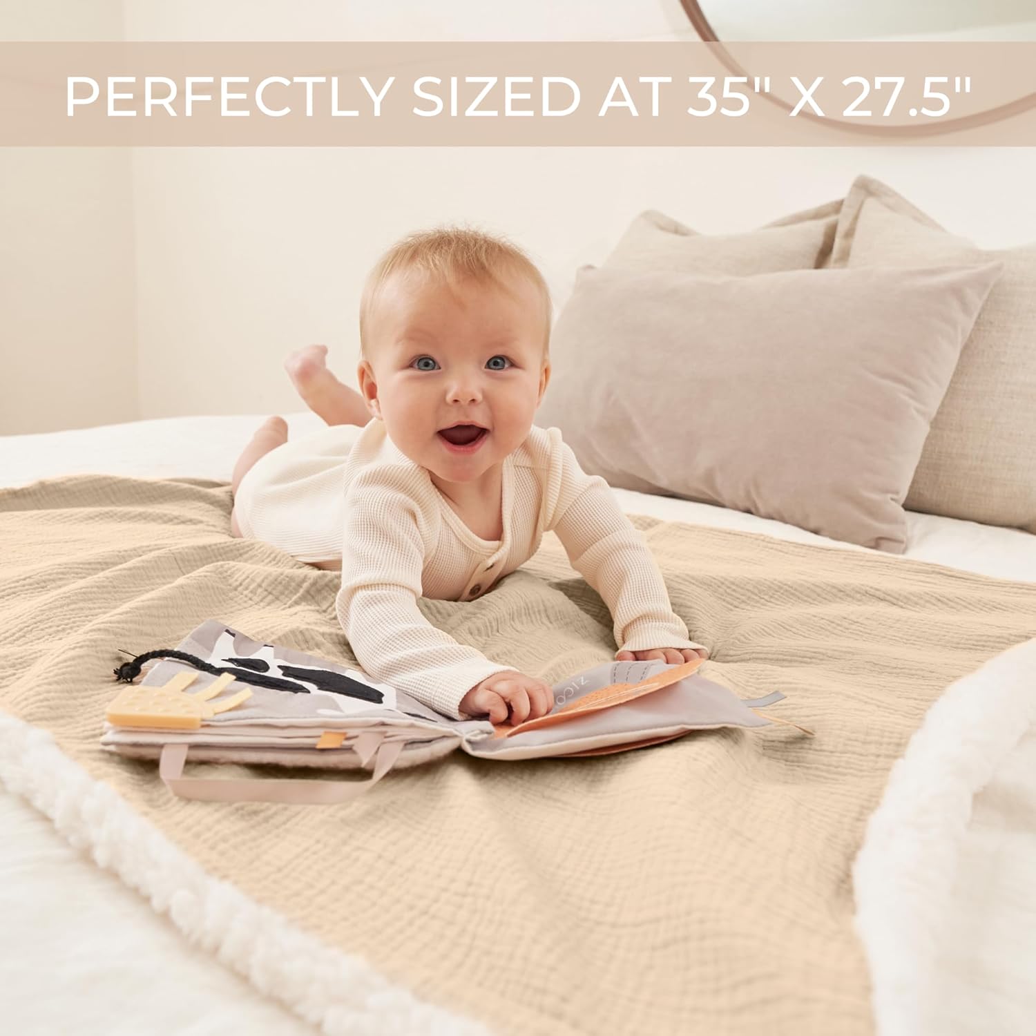 ZICOTO Soft Muslin Cotton Baby Blanket