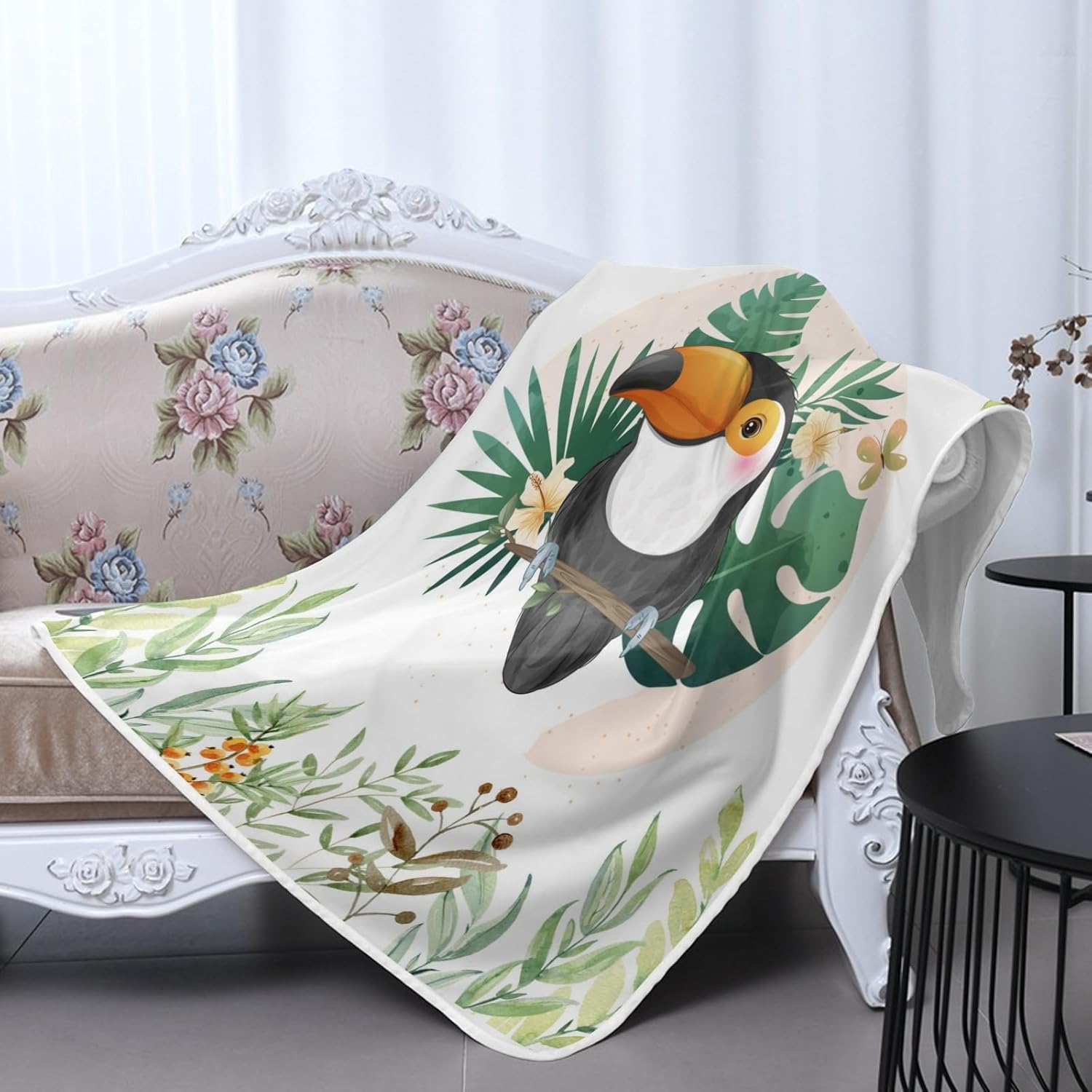 Deven Woodland Toucan Cooling Blanket for Toddler