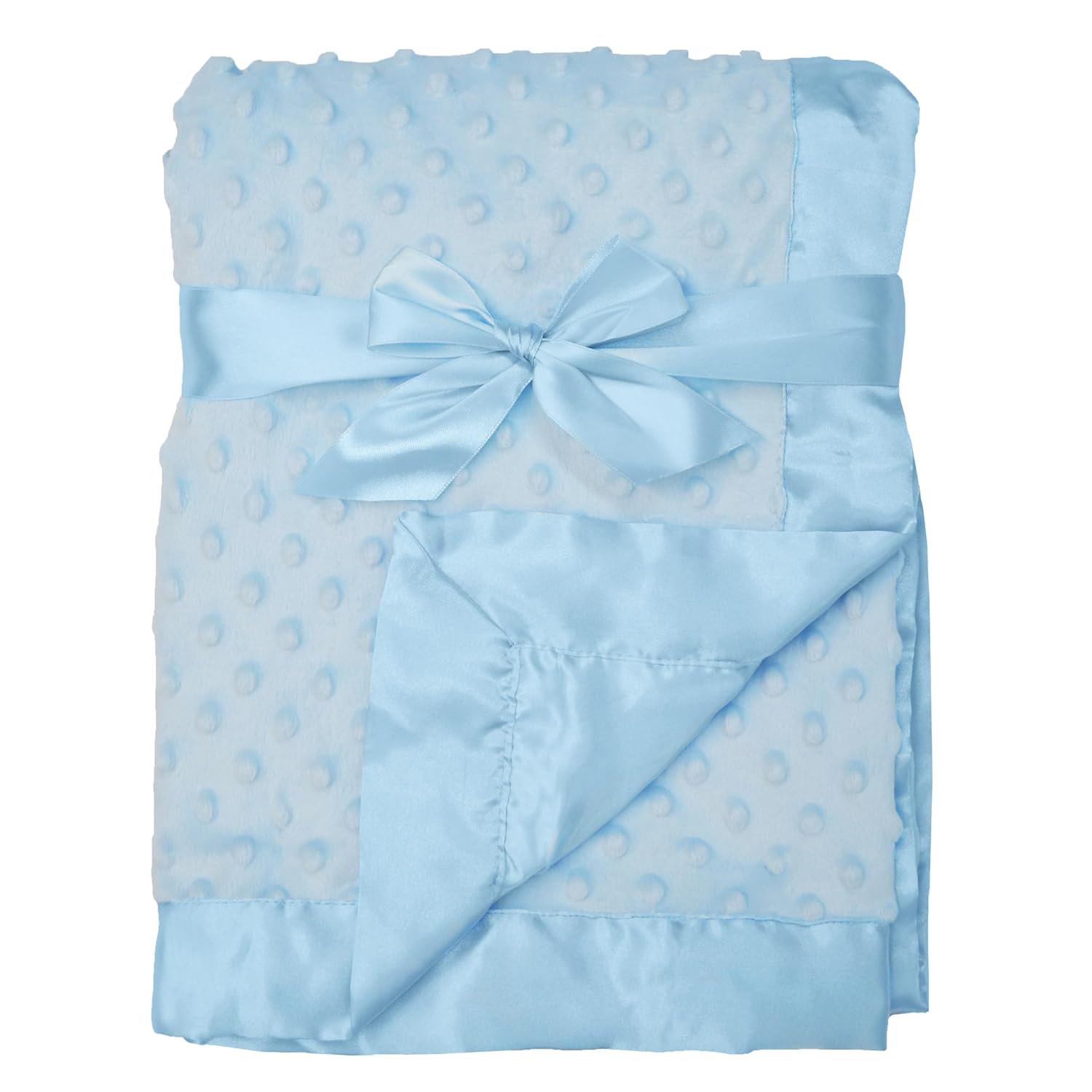 American Baby Company Heavenly Soft Chenille Receiving Blanket Blue 30 x 40