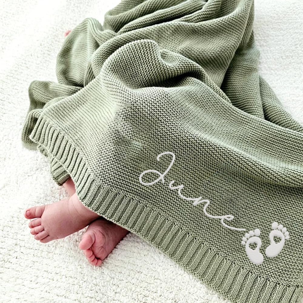 Luxury Personalized Name Baby Blanket