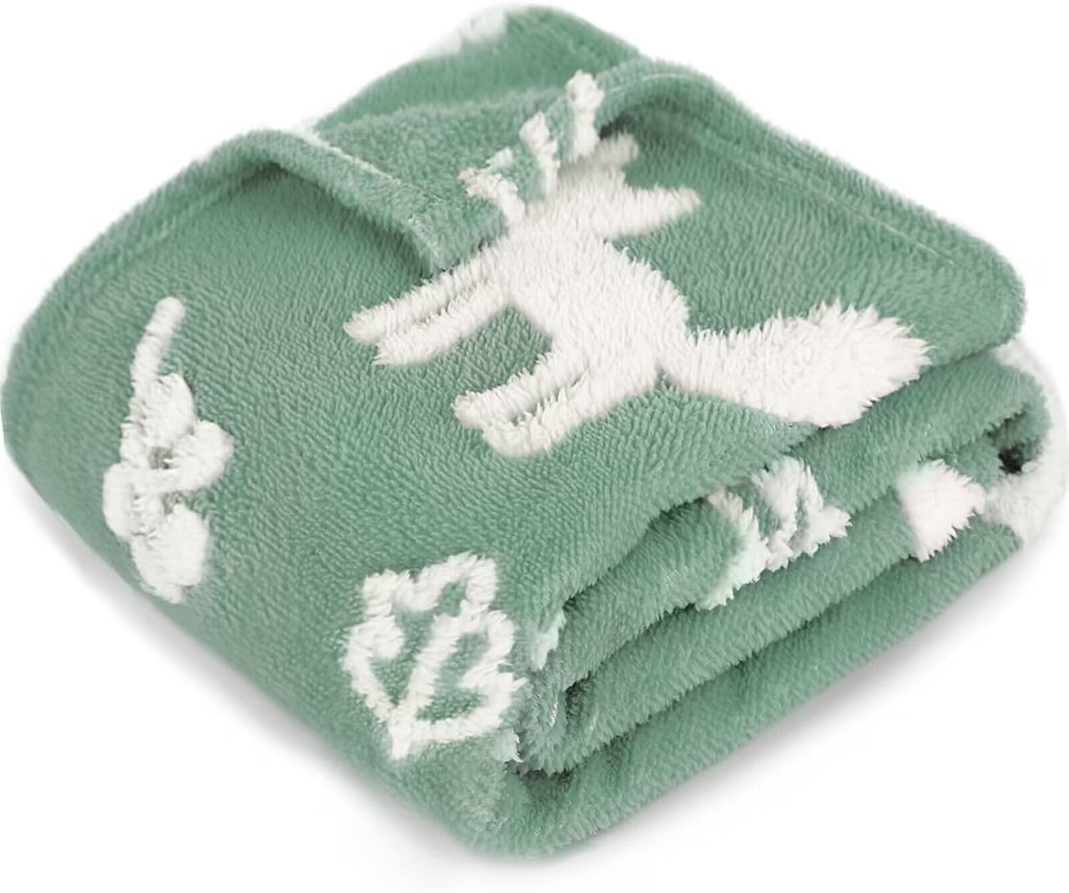 3D Fox Baby Blanket - Soft Fuzzy Nursery Blanket for Boys Girls