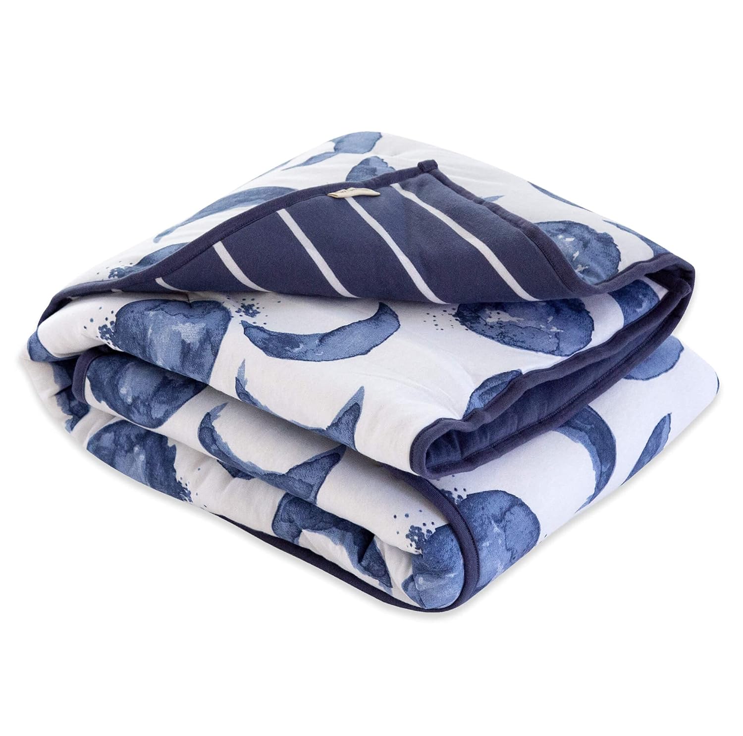 Burts Bees Baby Reversible Blanket for Nursery and Stroller