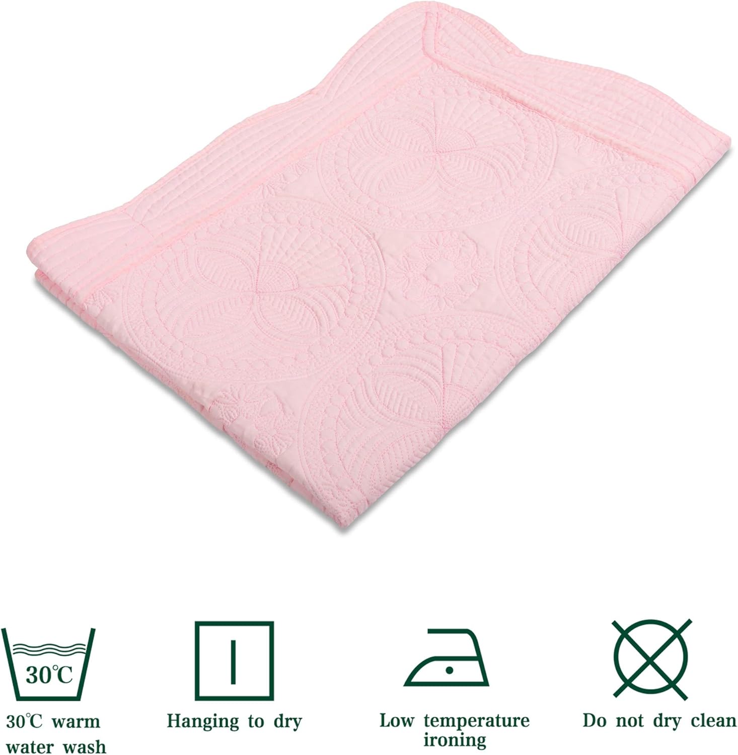 MONOBLANKS Baby Quilt Personalized Monogram Lightweight Embossed Throw Blanket