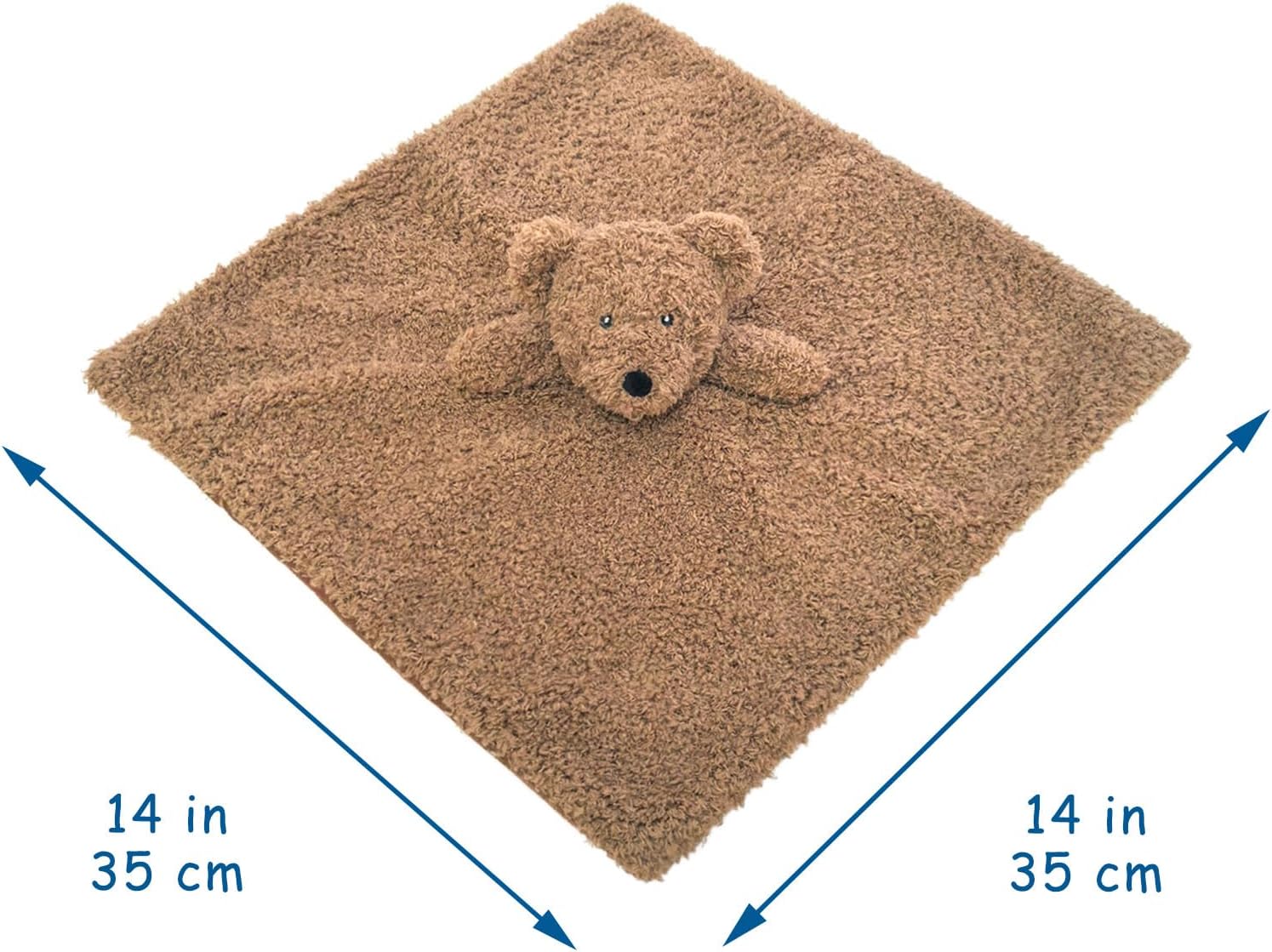 Doindute Baby Dark Brown Teddy Bear Security Blanket