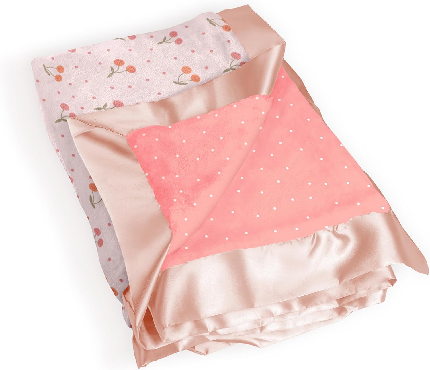 JuJuBe x Studio Oh Baby Essentials Reversible Blanket - Cherry Cute