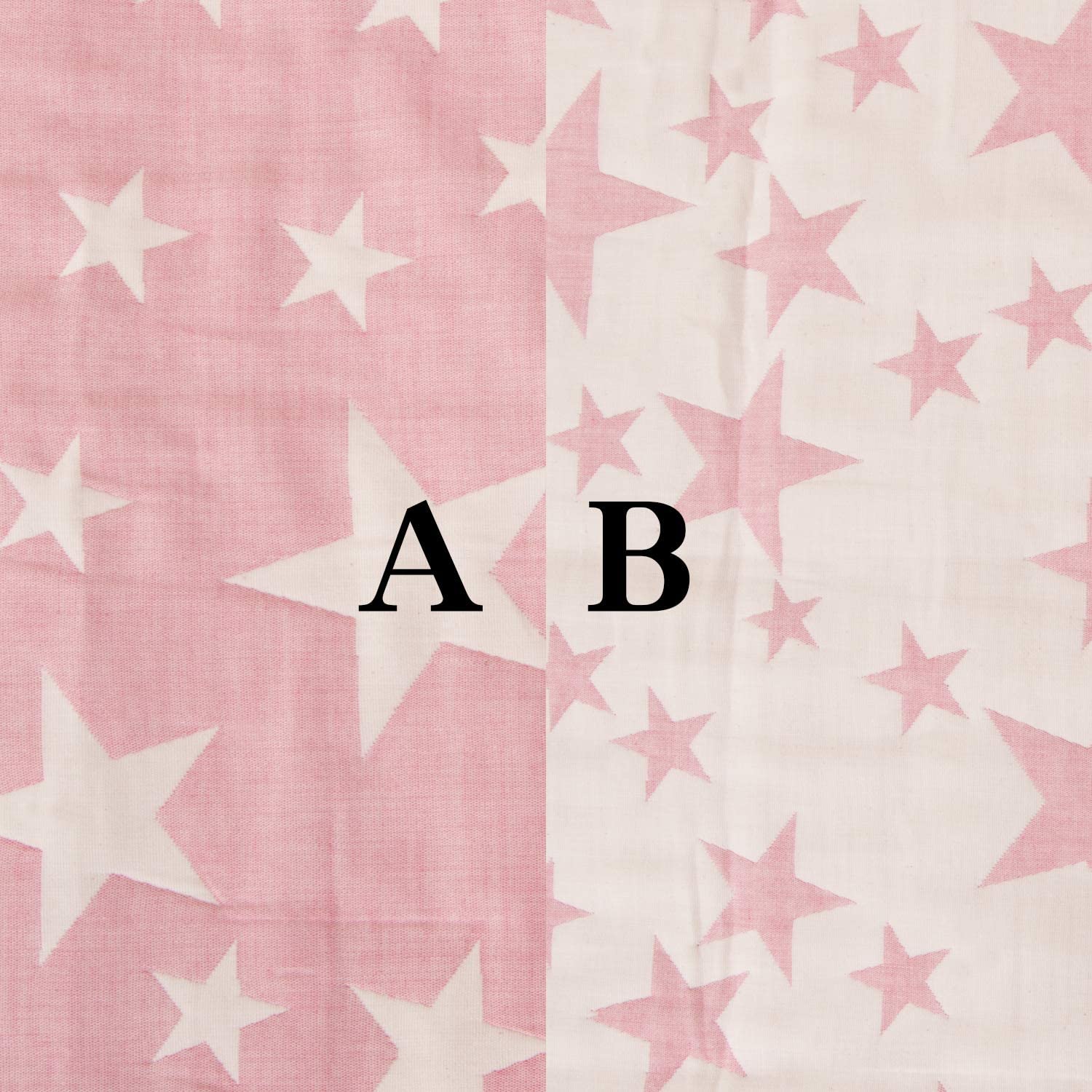 NTBAY 3 Layer Toddler Blanket Lightweight Thermal Blanket Pink Star Design
