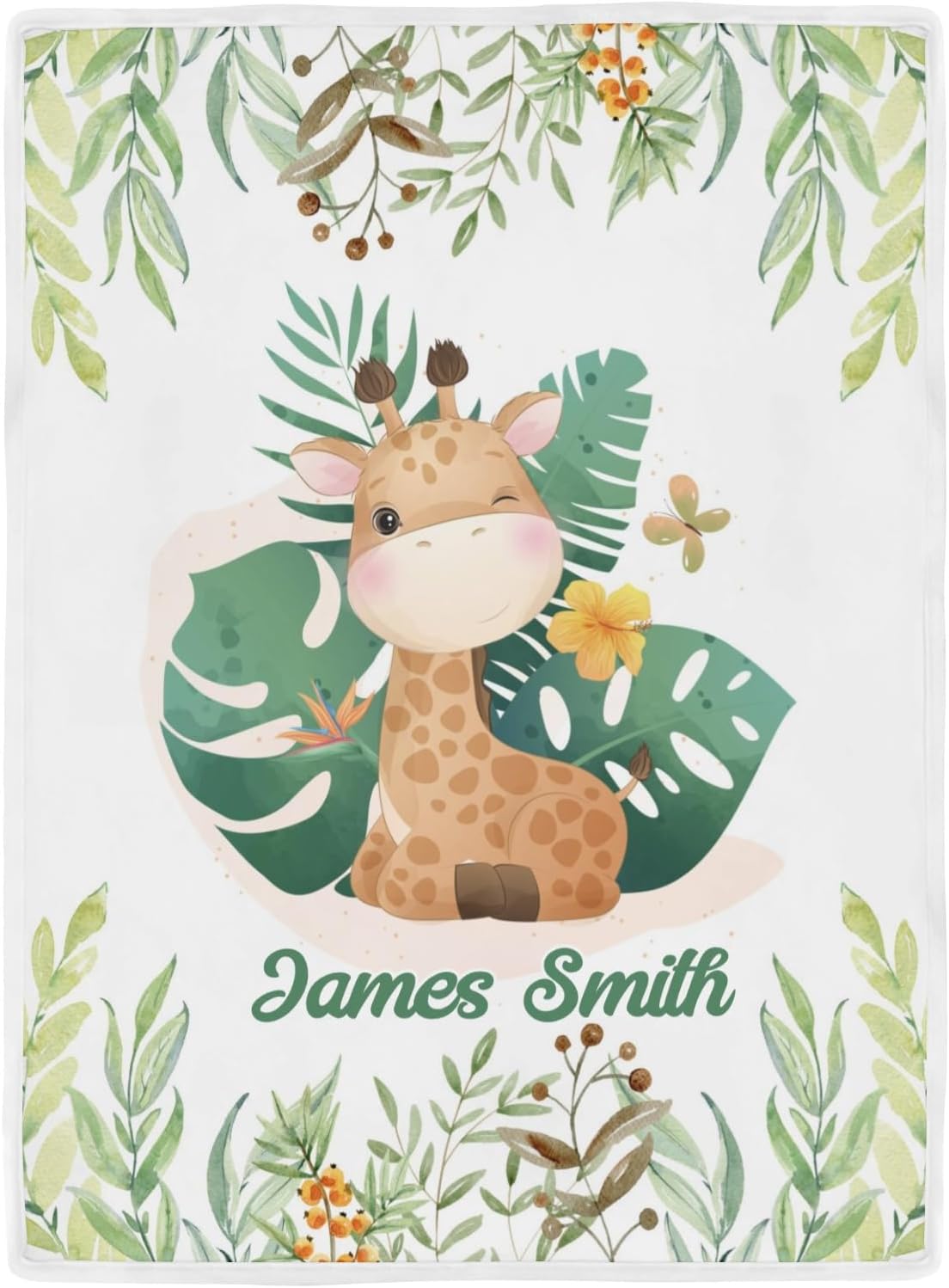 Deven Cute Giraffe Cooling Blanket for Toddler