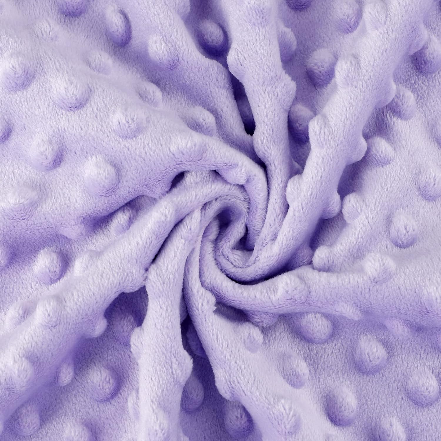 TANOFAR Minky Baby Blanket with Dotted Backing Purple Floral 30x40 Inch 1