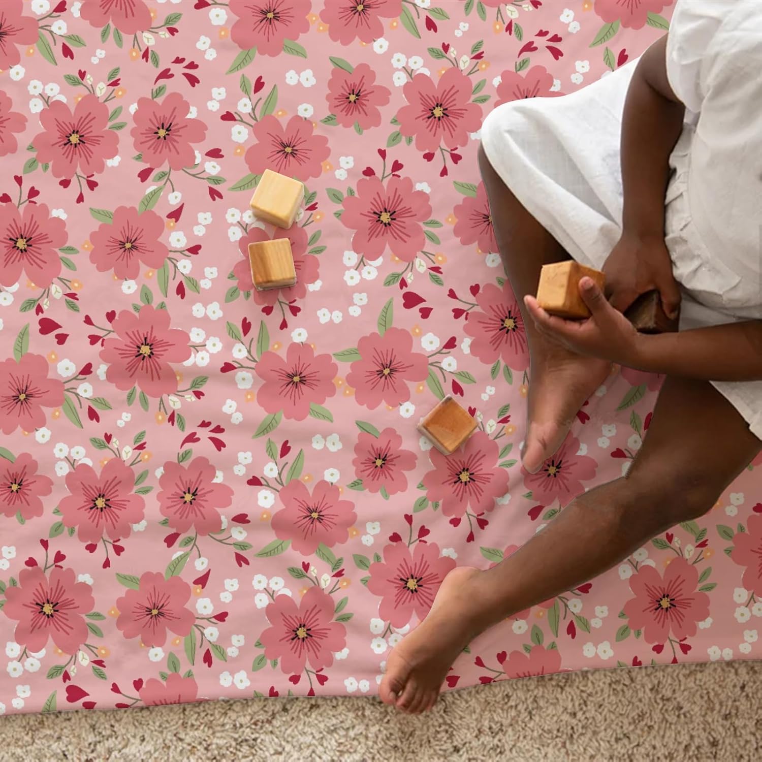 KASTLEE Love Blooms Baby Blanket for Girl Boy 1