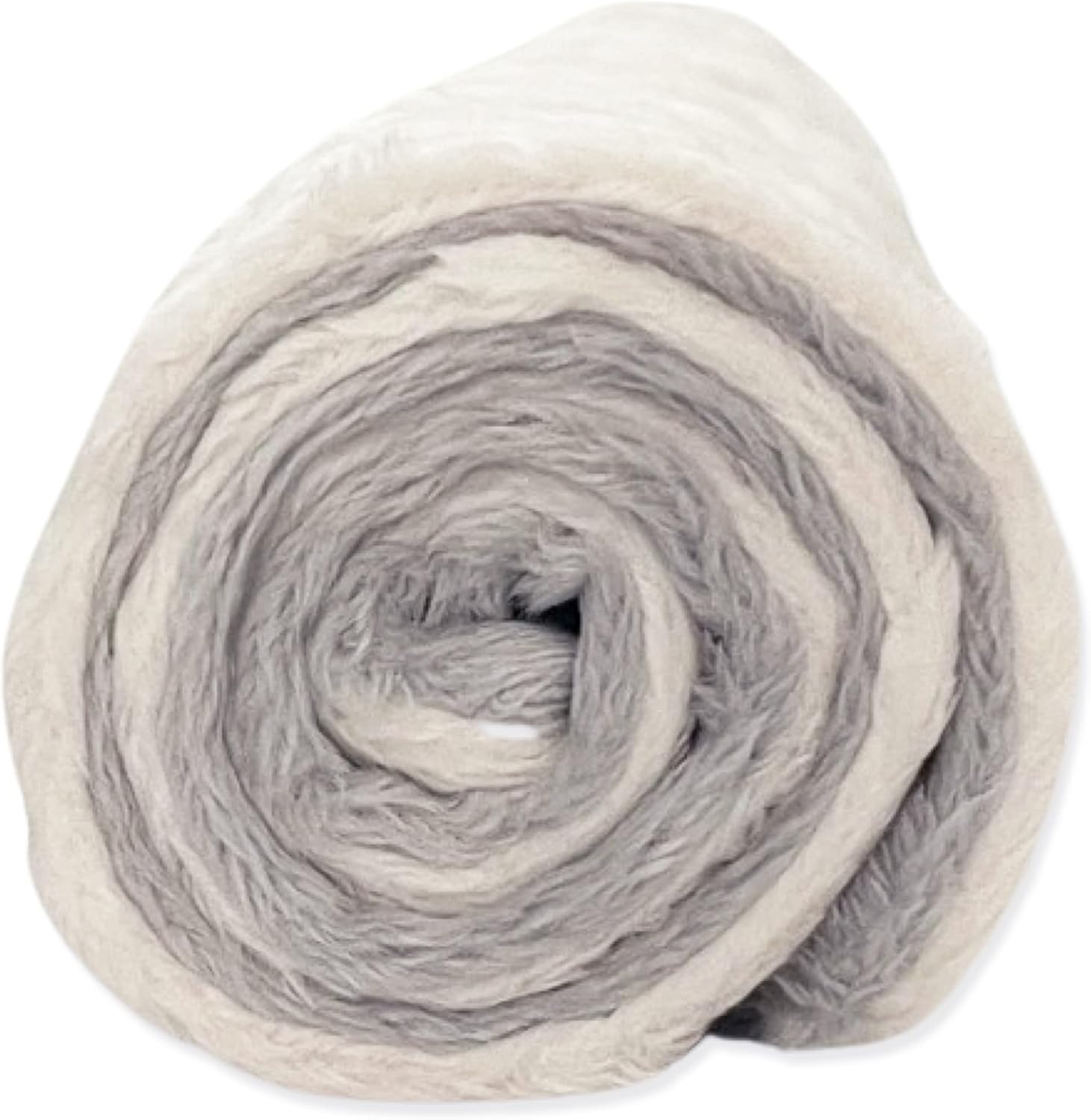 Ivory Gray Minky Dot Crib Blanket 6778