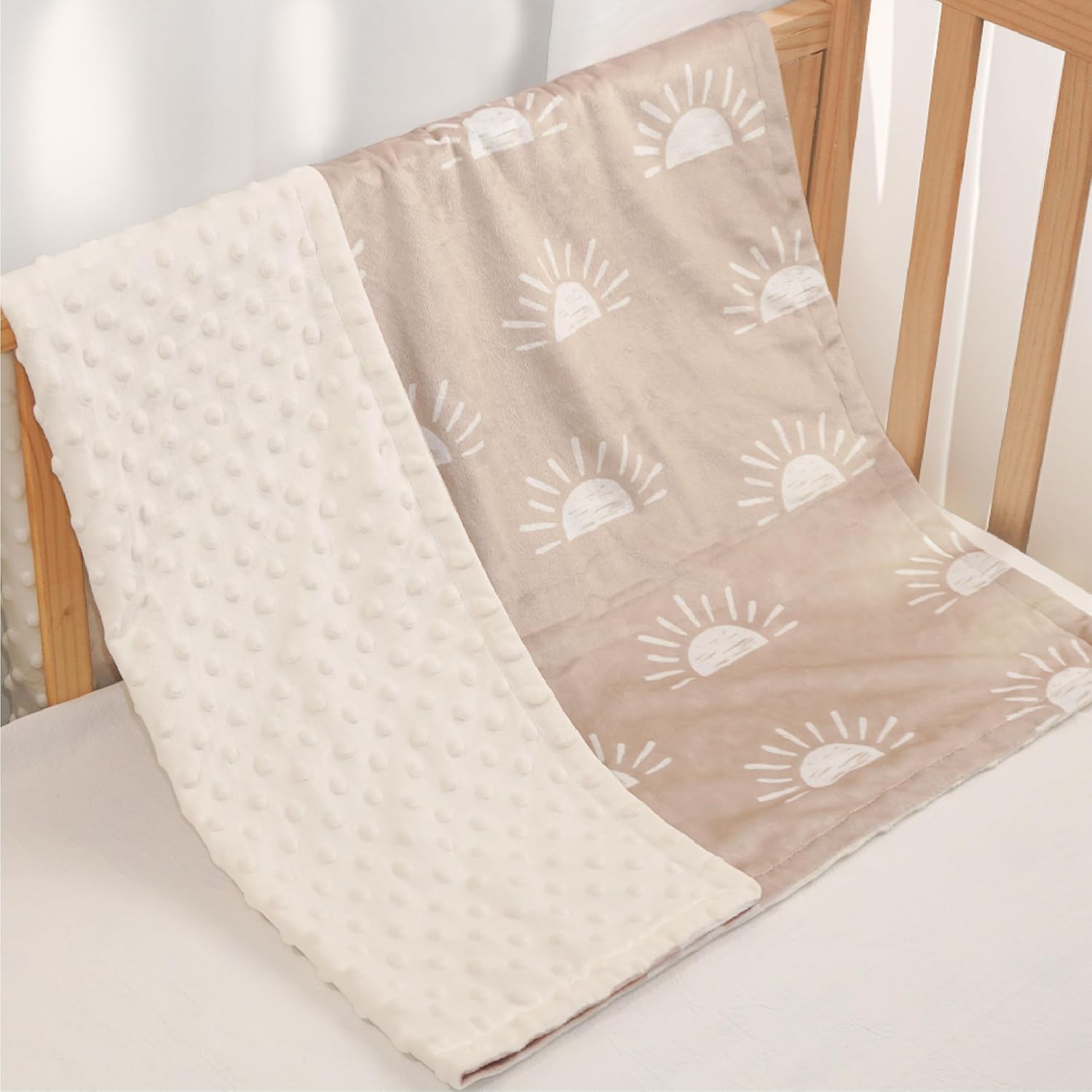 Sun Minky Baby Blanket 30x40 Inches for Newborn and Toddler