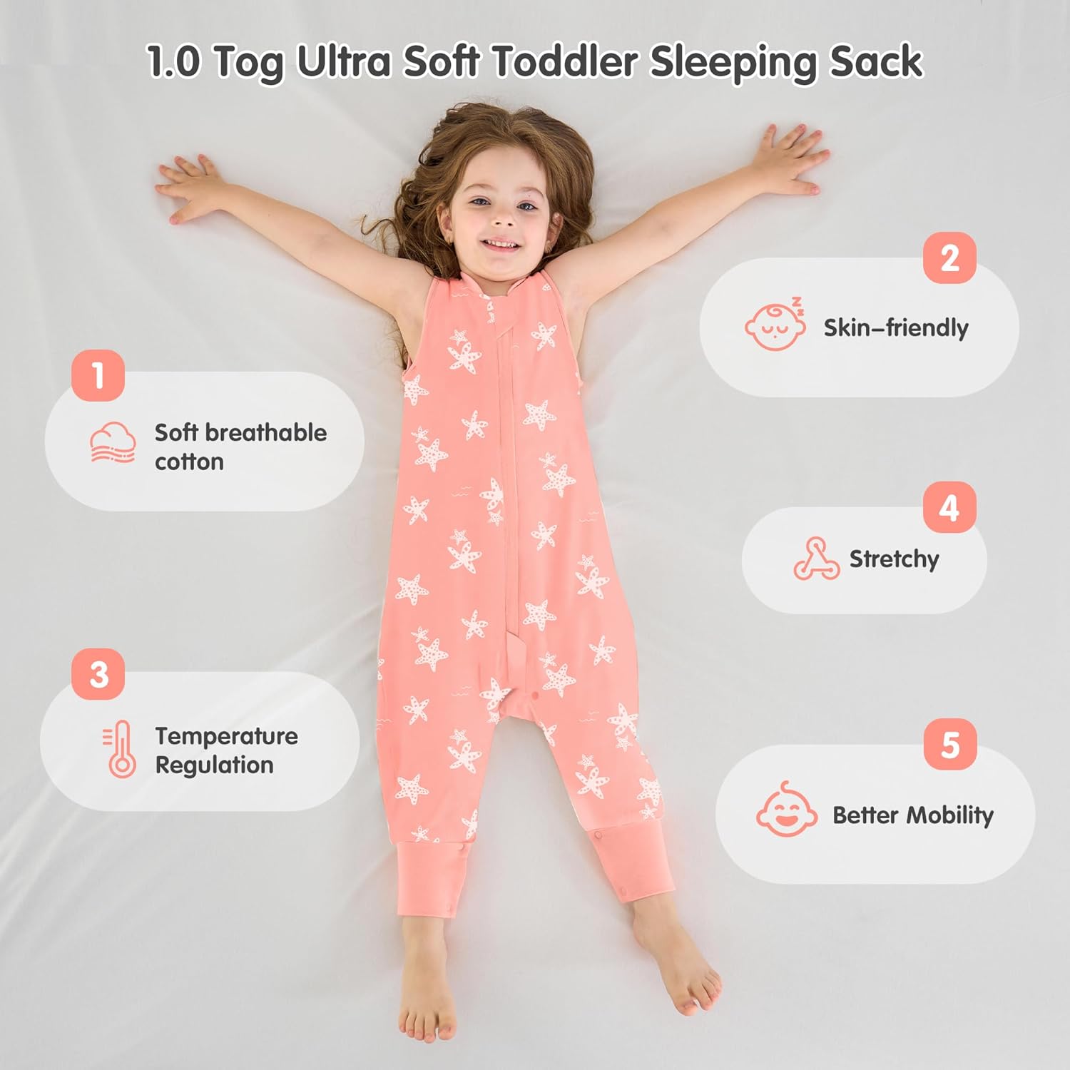 Miracle Baby Toddler Sleep Sack with Feet 10 TOG