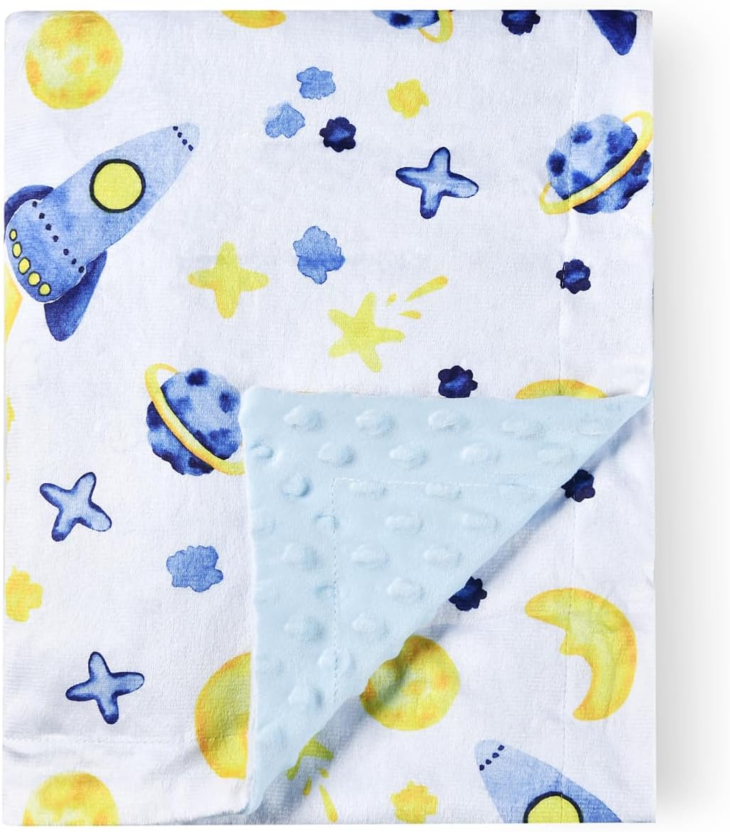 Boyoung Baby Blanket with Double Layer Dotted Backing