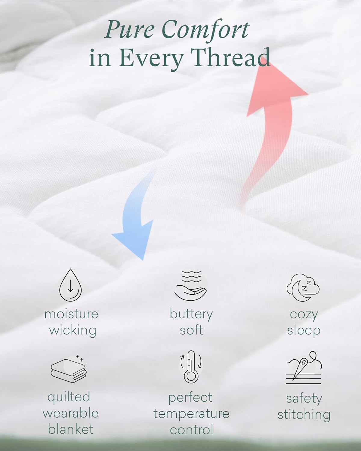 PurComfy Quilted Supersoft Sleep Sack for Babies