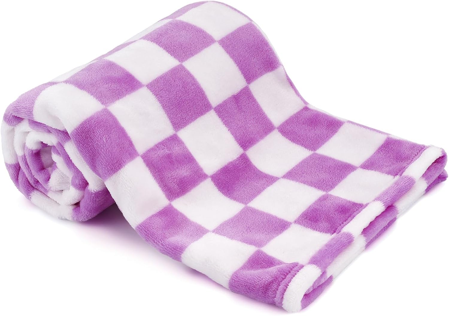 GreatBba Plush Checkered Baby Blanket 30x40 1