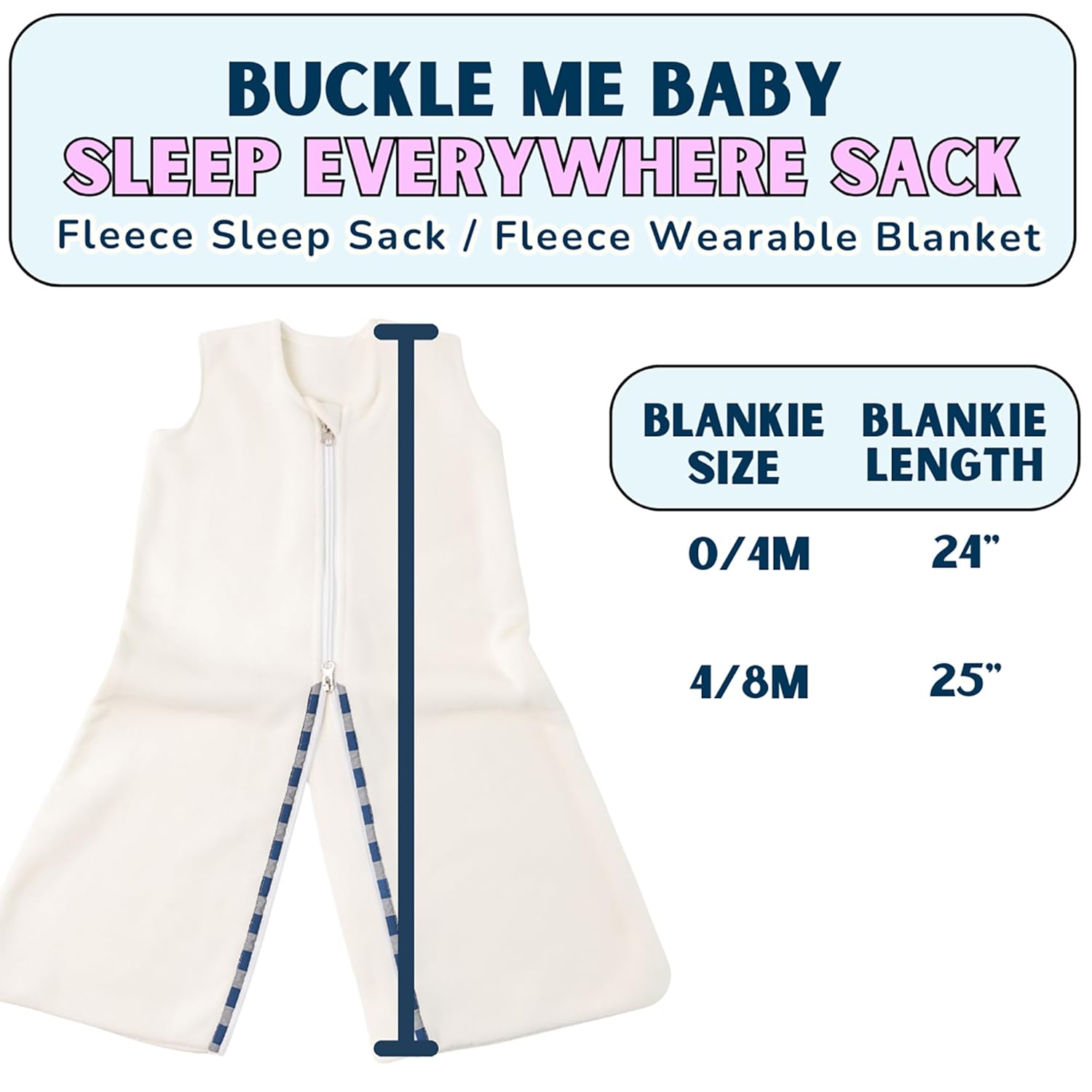 Buckle Me Baby Coats Wearable Blanket for Car Seat to Crib