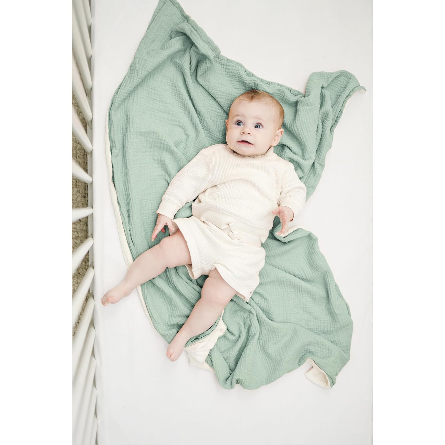 Konssy Baby Blankets for Unisex Boys Girls