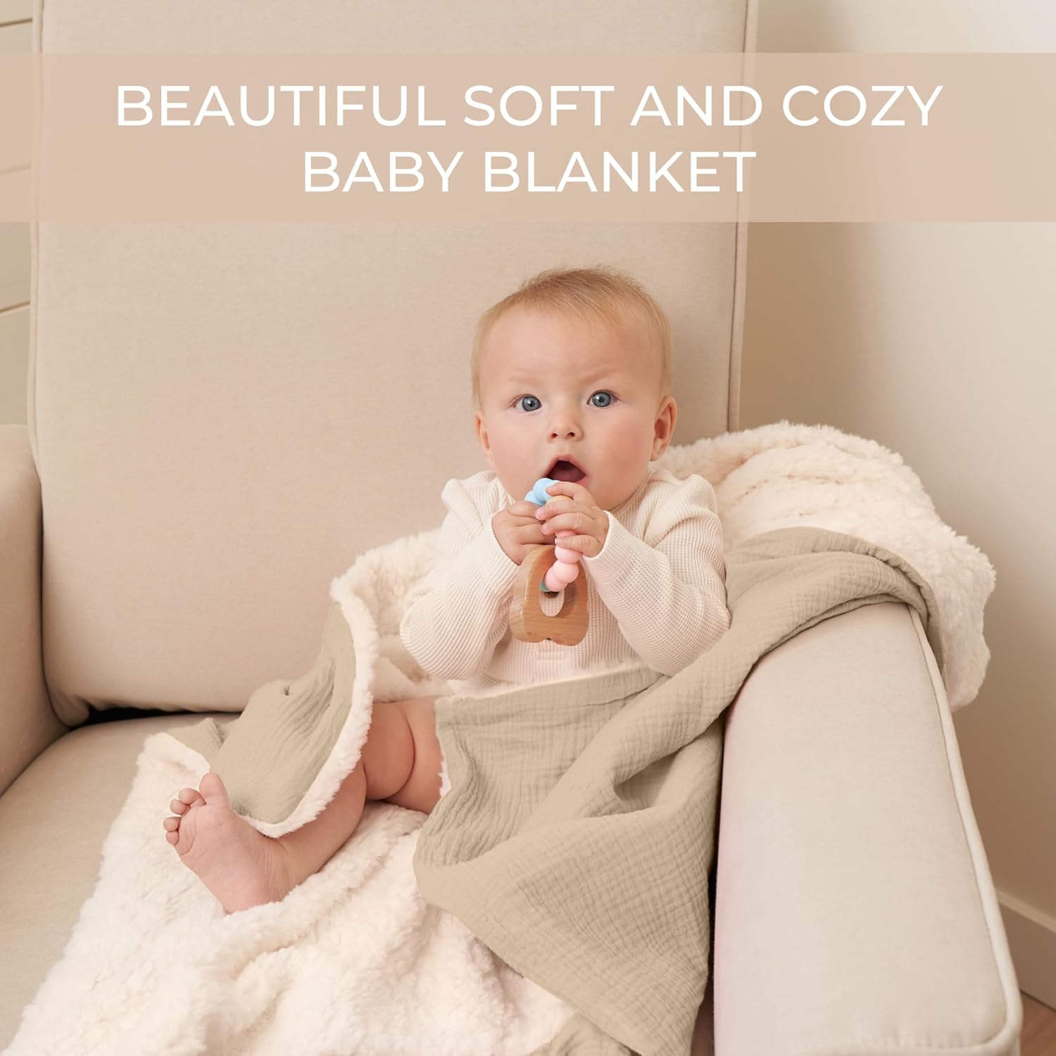 ZICOTO Soft Muslin Cotton Baby Blanket