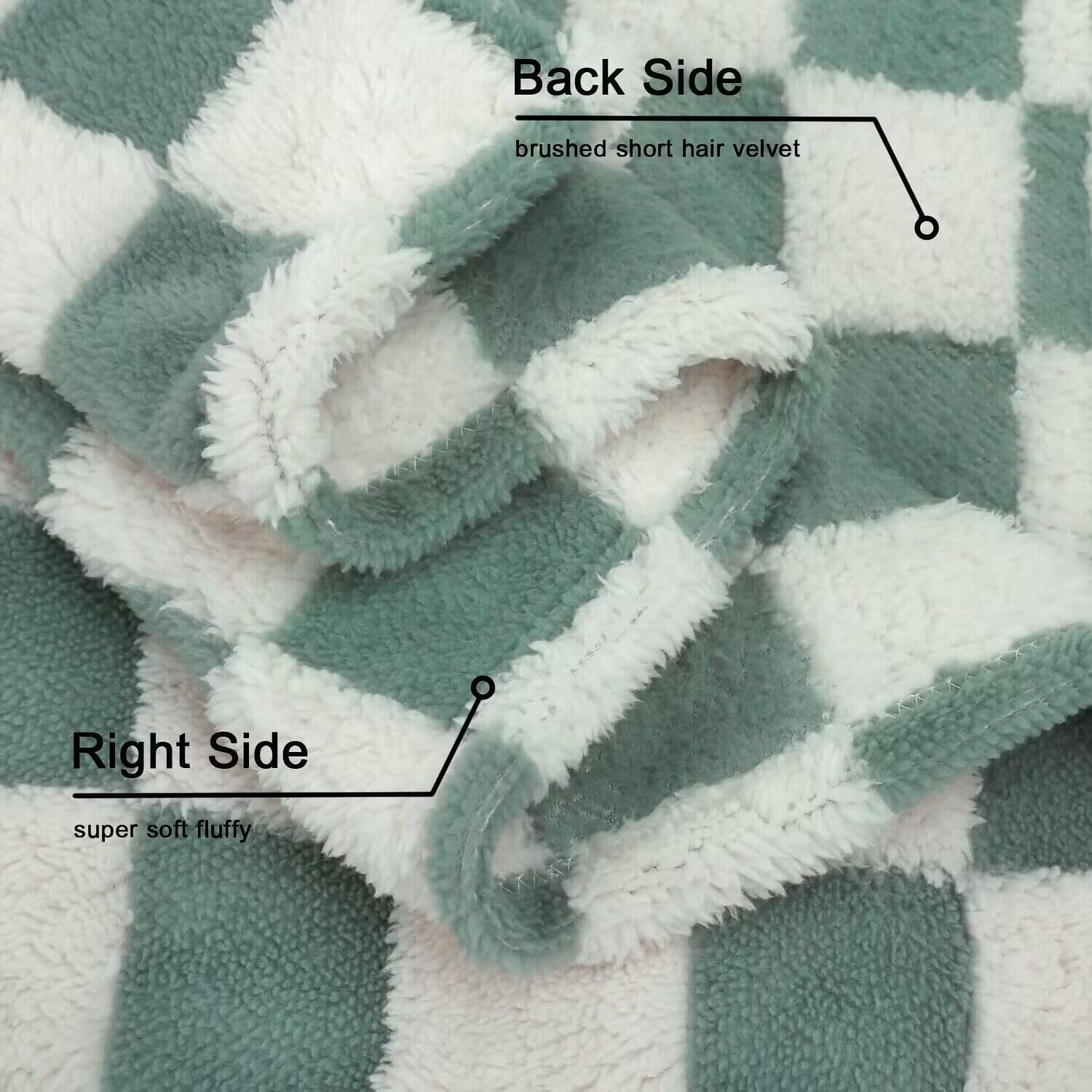 HOMRITAR Checkered Baby Blanket 30x40 Inch 1
