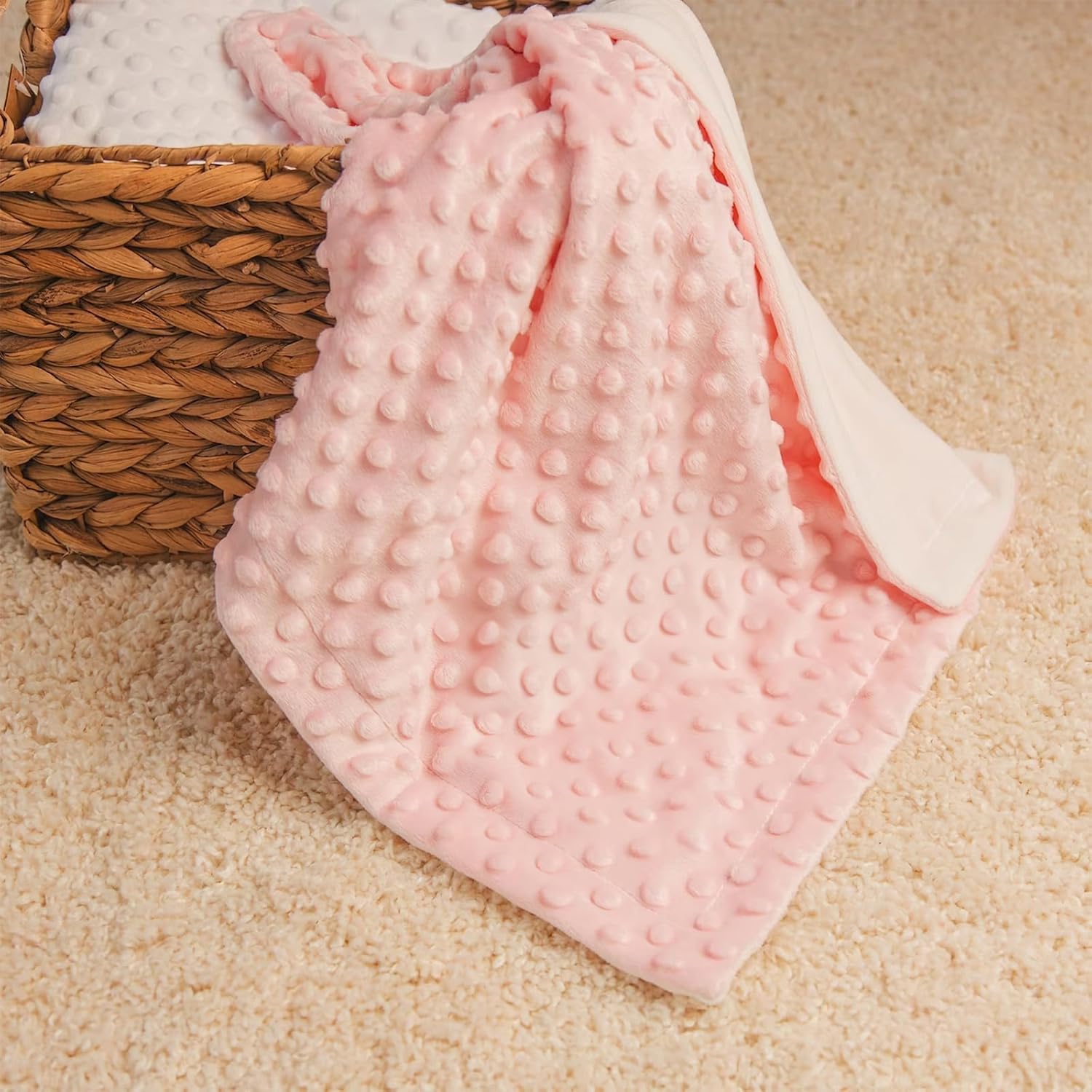 GRESATEK Custom Name Double Layer Baby Blanket