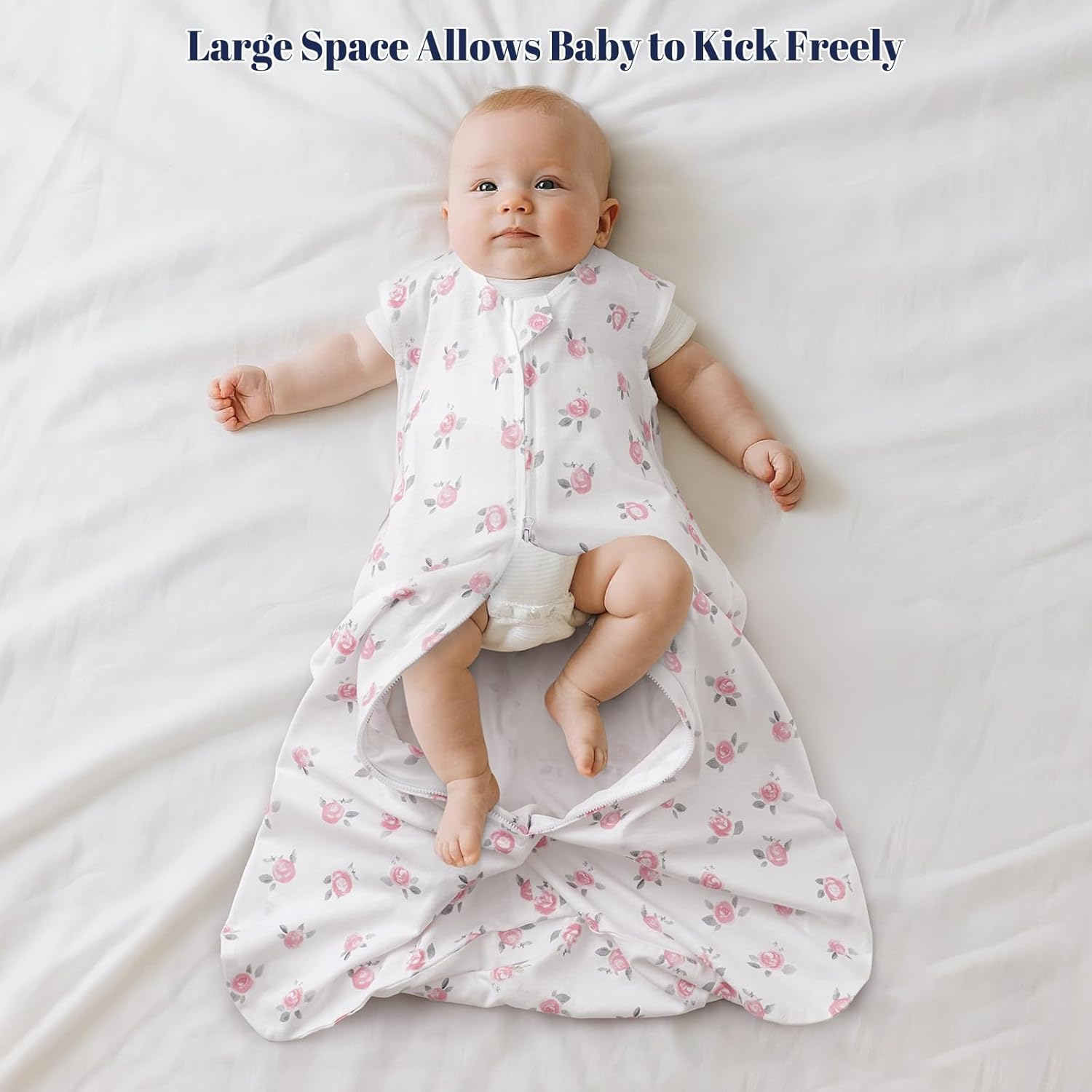 PHF Bamboo Rayon 70 Cotton Sleep Sack 0-6 Months 2 Pack