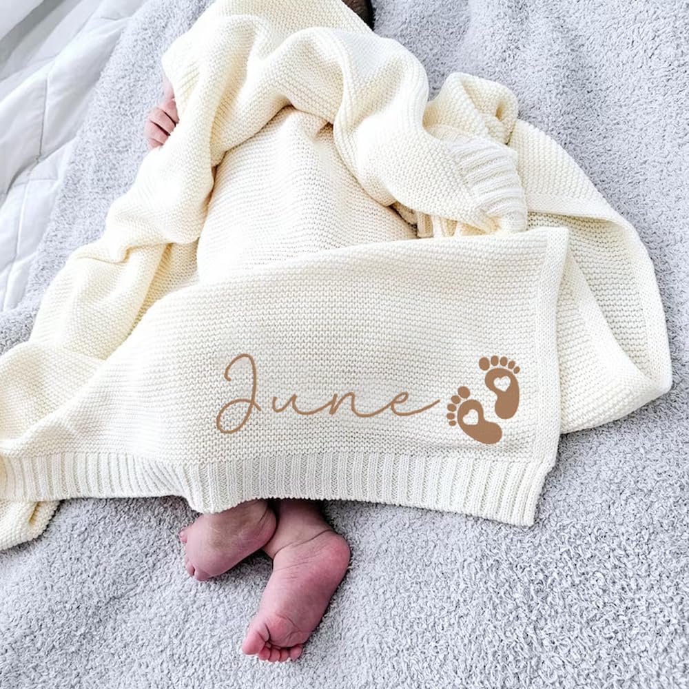 Luxury Personalized Name Baby Blanket