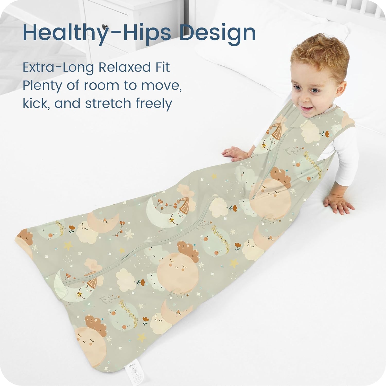 TOTBASIC Midnight Star Sleep Sack 2-Pack for 6-15 Months