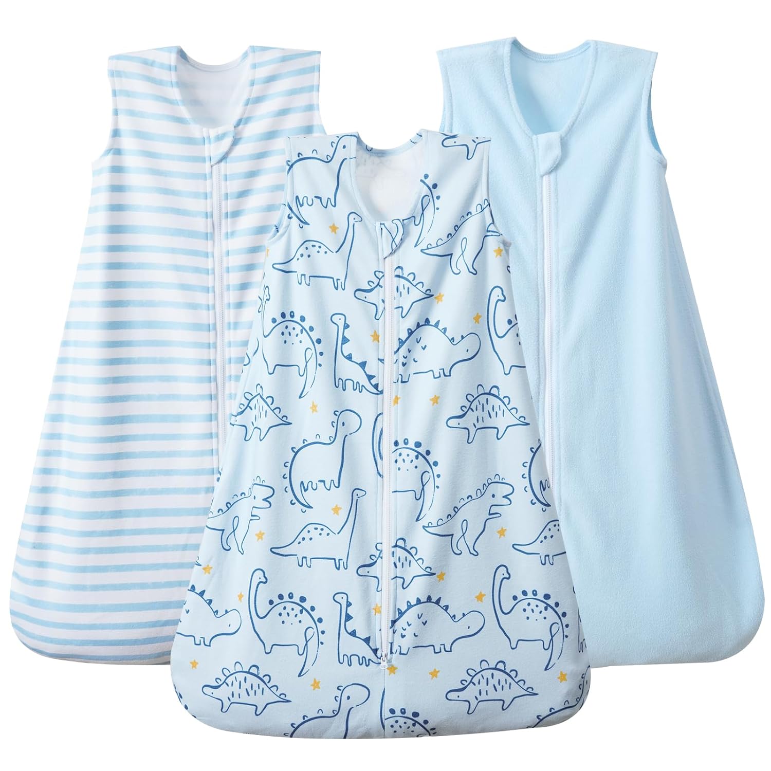 PHF 3 Pack Dinosaur Micro-Fleece Sleep Sack 0-6 Months