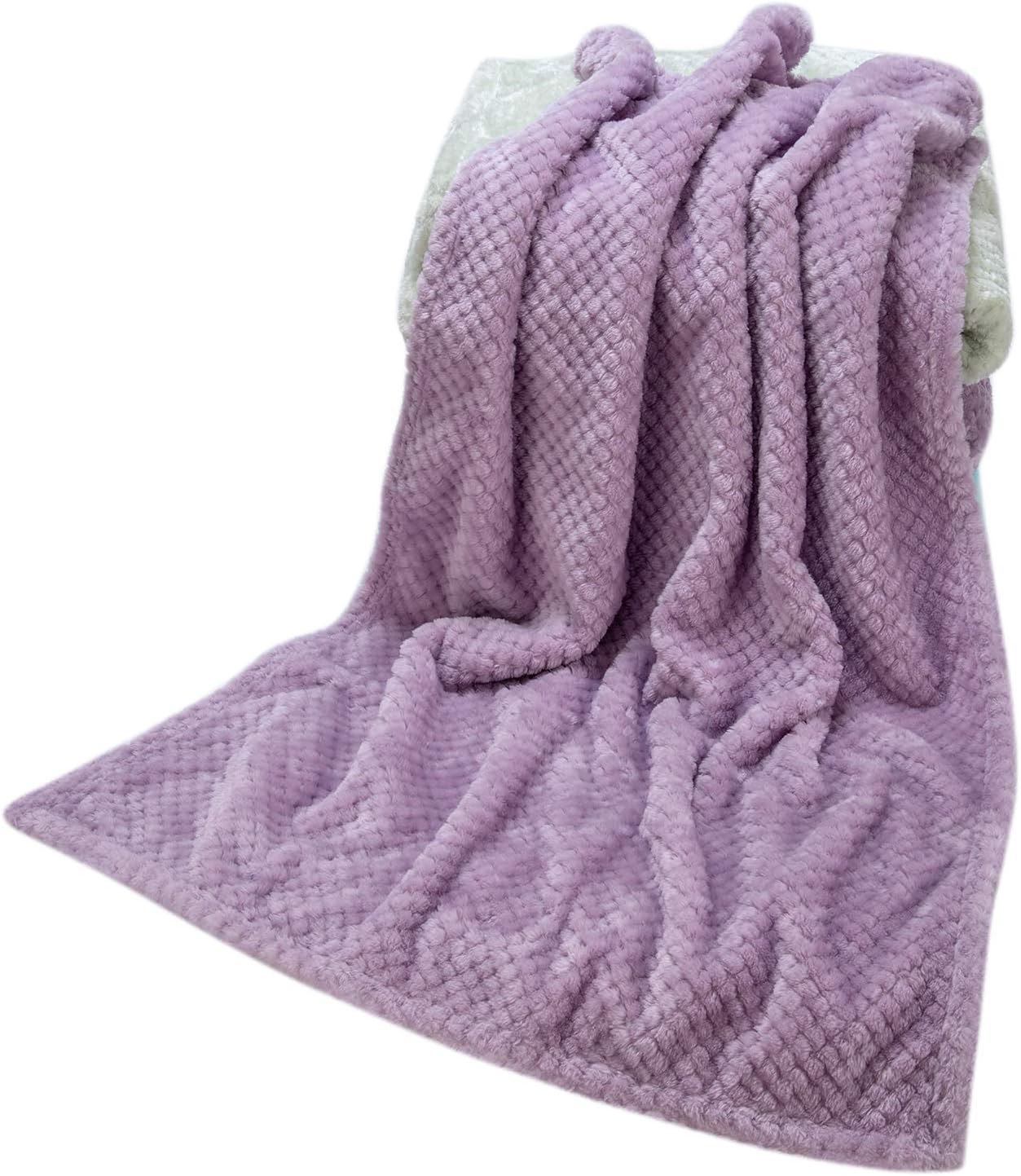Wonder Miracle Fuzzy Blanket for Baby Soft Cozy Micro Fleece 28x40 Lavender