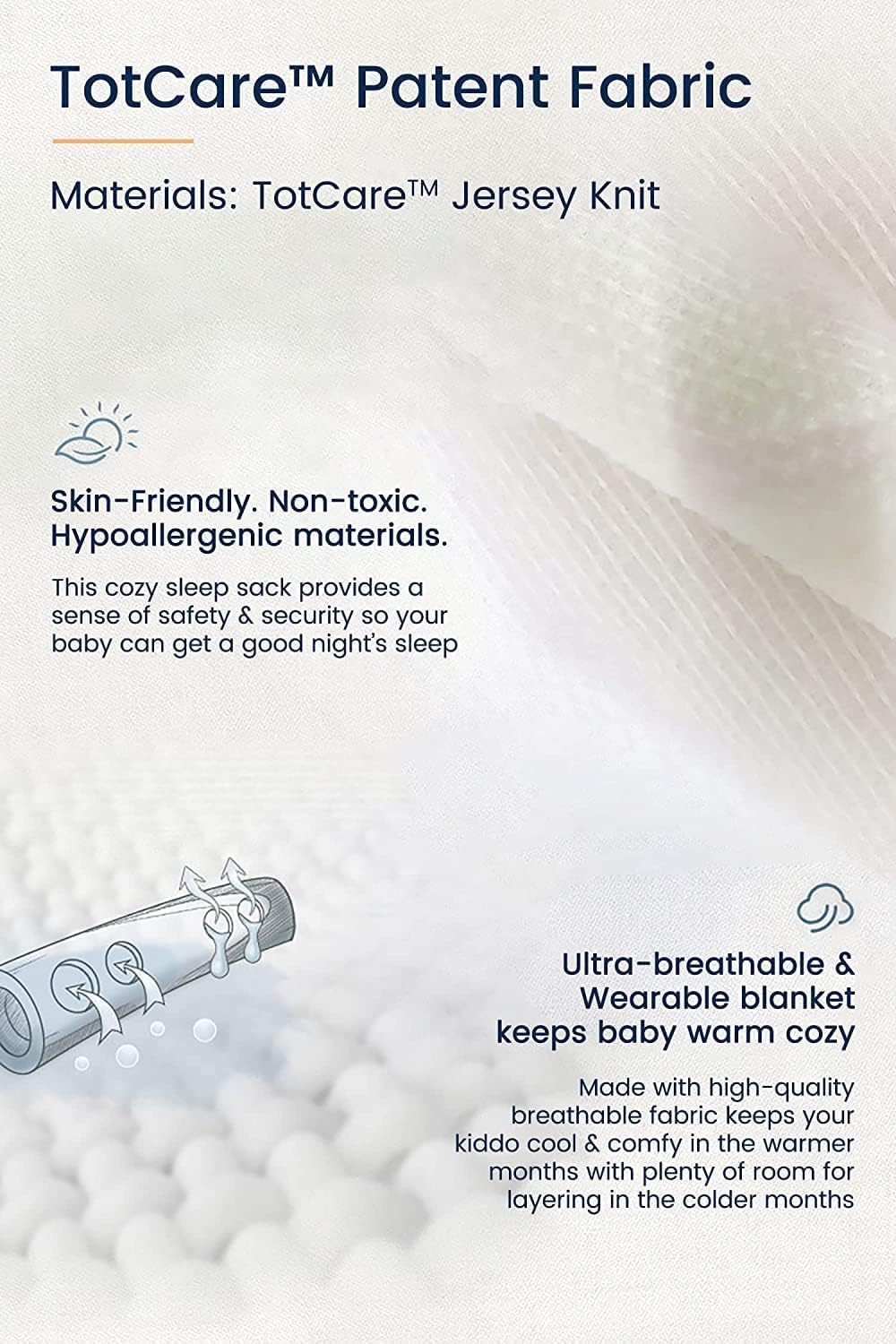 TotAha Toddler Sleep Sack 2T-3T-4T with 2-Way Zippers