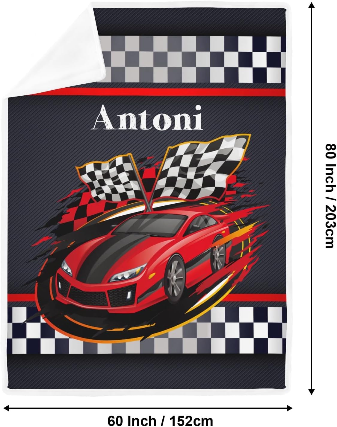 Deven Race Car Cooling Blanket for Kids