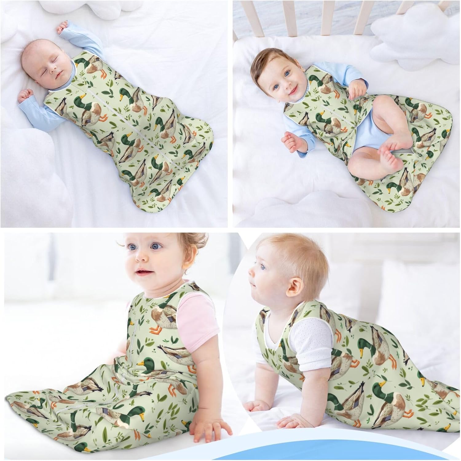 Muishi Baby Wearable Blanket Snails Butterflies Sleeping Bag