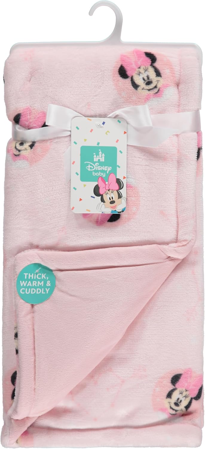 Disney Baby Blanket with 2-Ply Fleece and Polyfill - 30x40 Inches