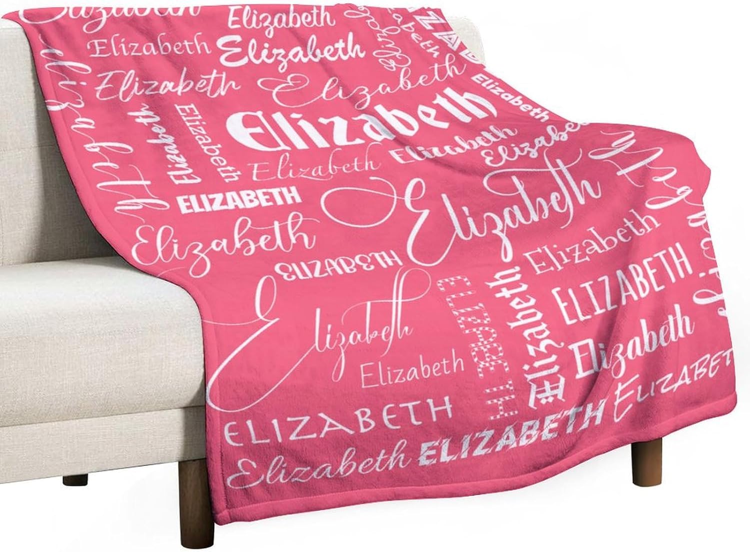 Custom Name Flannel Blanket 3248 for Kids Teens Adults