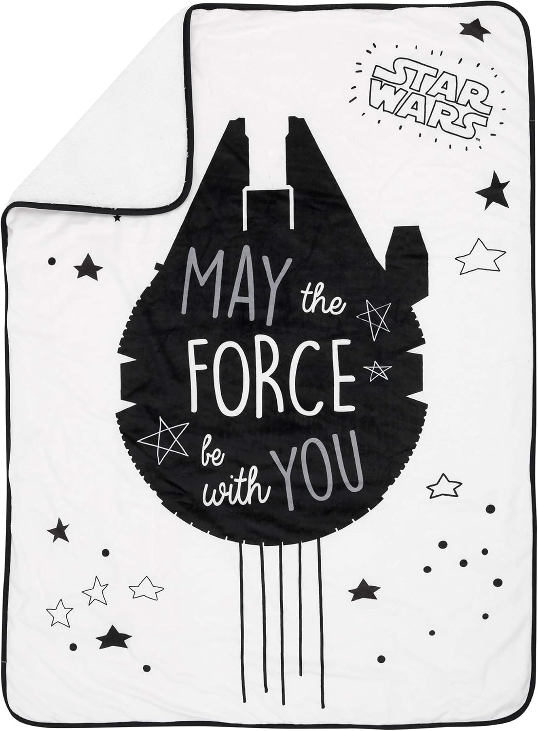 Lambs Ivy Star Wars Millennium Falcon Baby Blanket