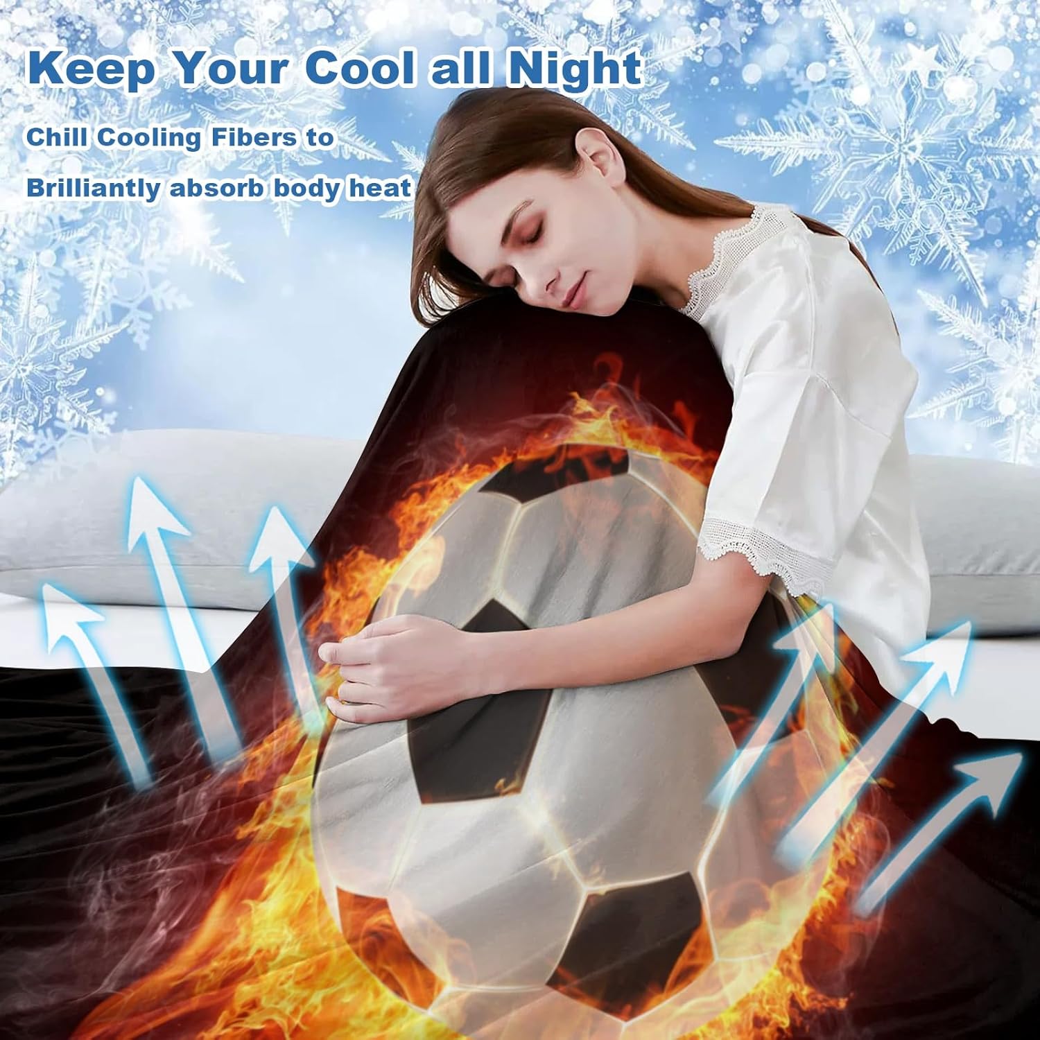 Deven Cool Ice Silk Blanket for Kids and Adults 30x40 Inch