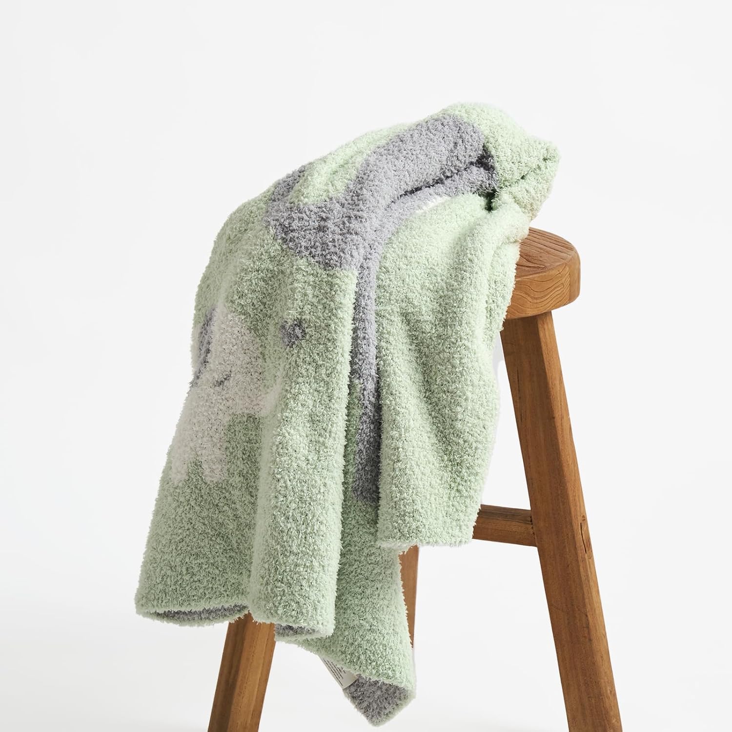 EVERGRACE Soft Plush Baby Blanket with Animal Print