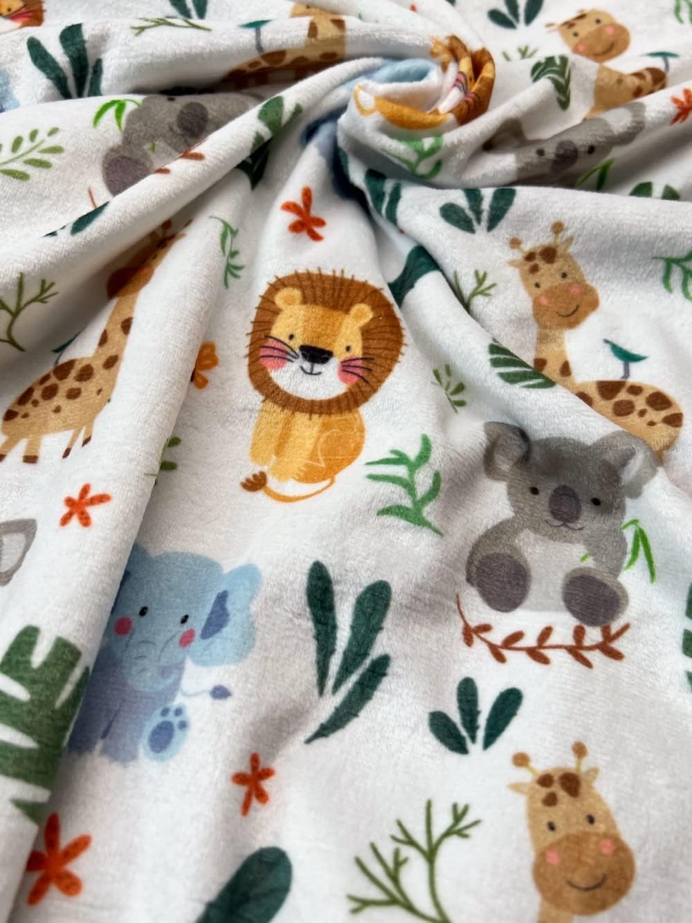 Cute Animal Minky Blanket for Boys Girls
