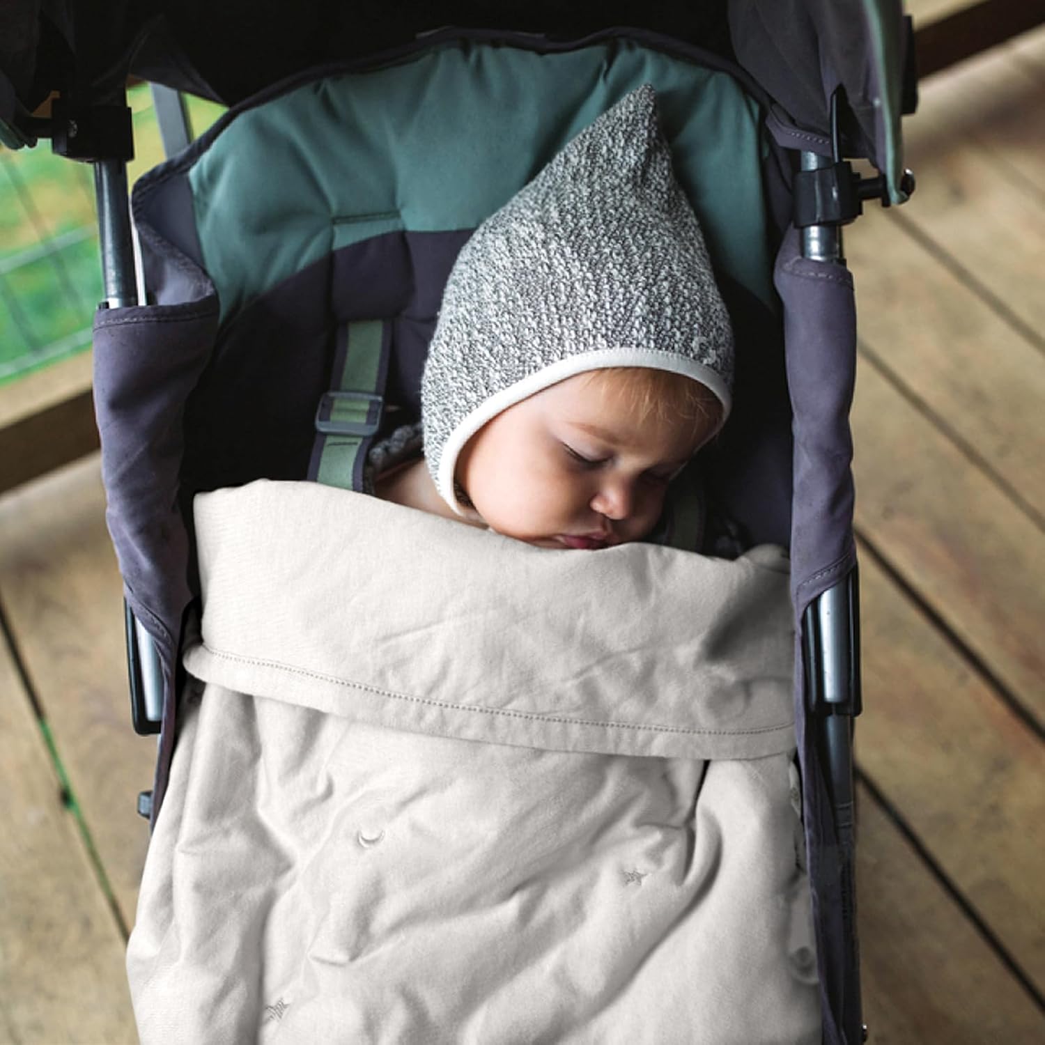 Lulu Moon Baby Crib Blanket - Lightweight 30x40 Jersey Cotton Quilt