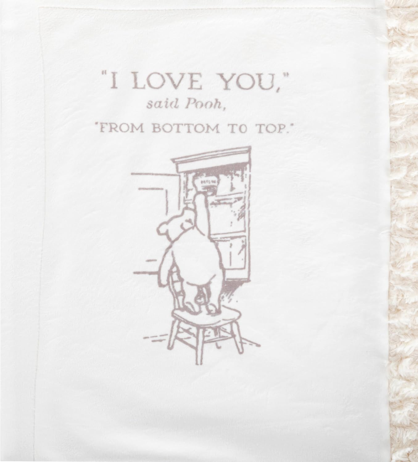 DEMDACO Pooh Classic Yellow Bear 30x40 Inch Blanket