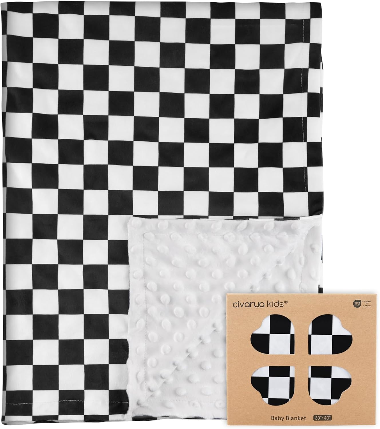 CIVARUA KIDS Checkered Baby Blanket for Boys