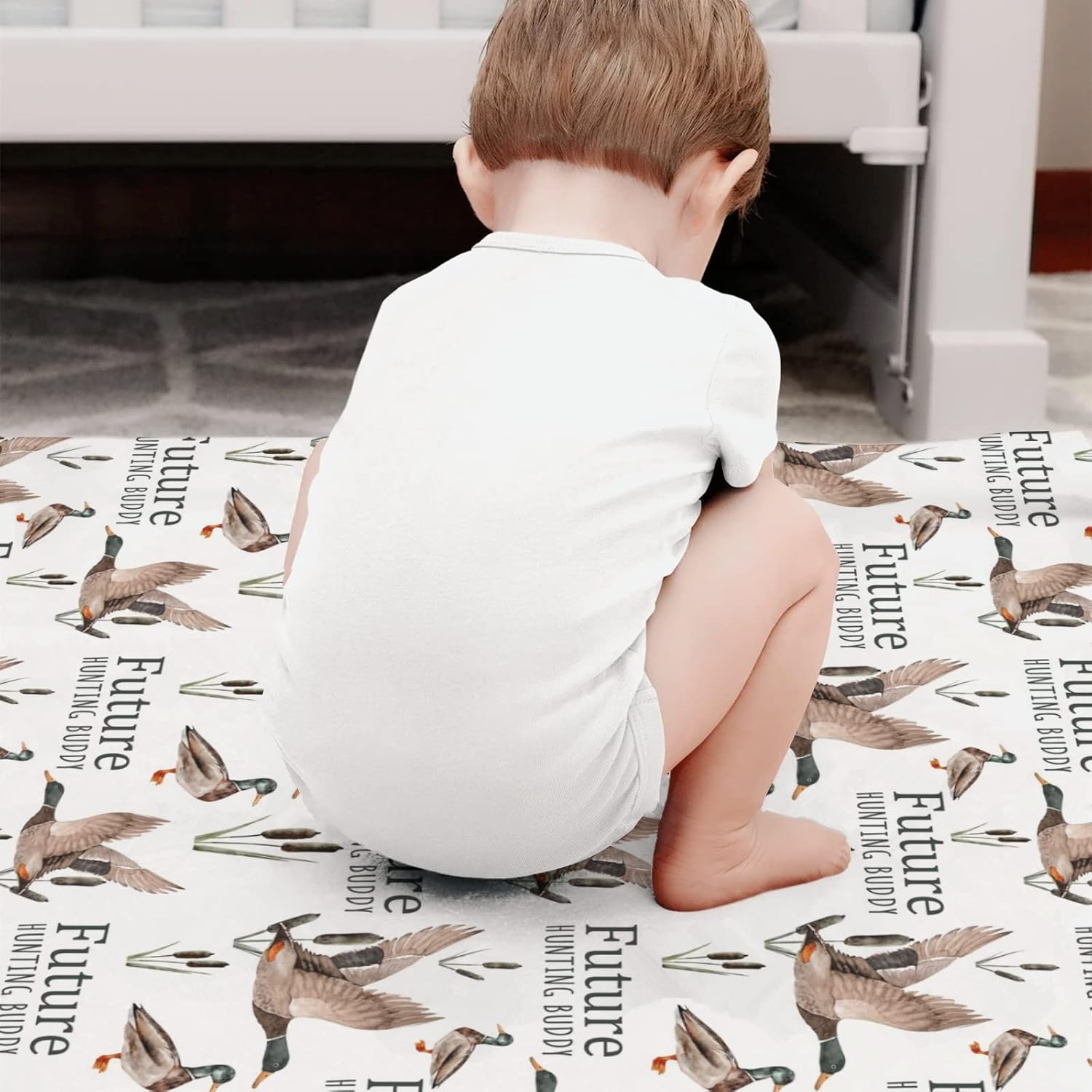 Future Duck Hunting Buddy Baby Blanket 30 x 40 1