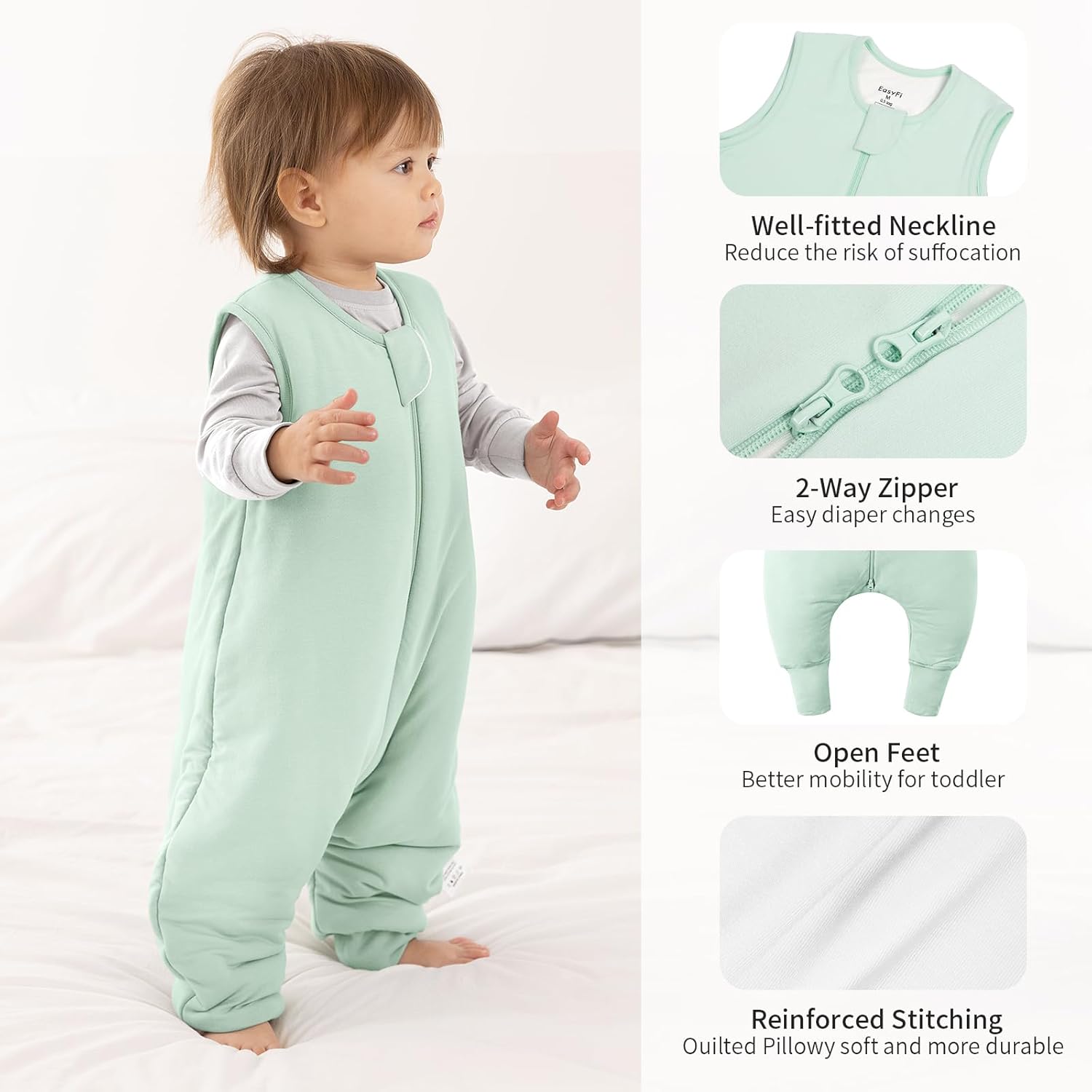 EasyFi Bamboo Rayon Sleep Sack 12-24 Months 10 Tog 1
