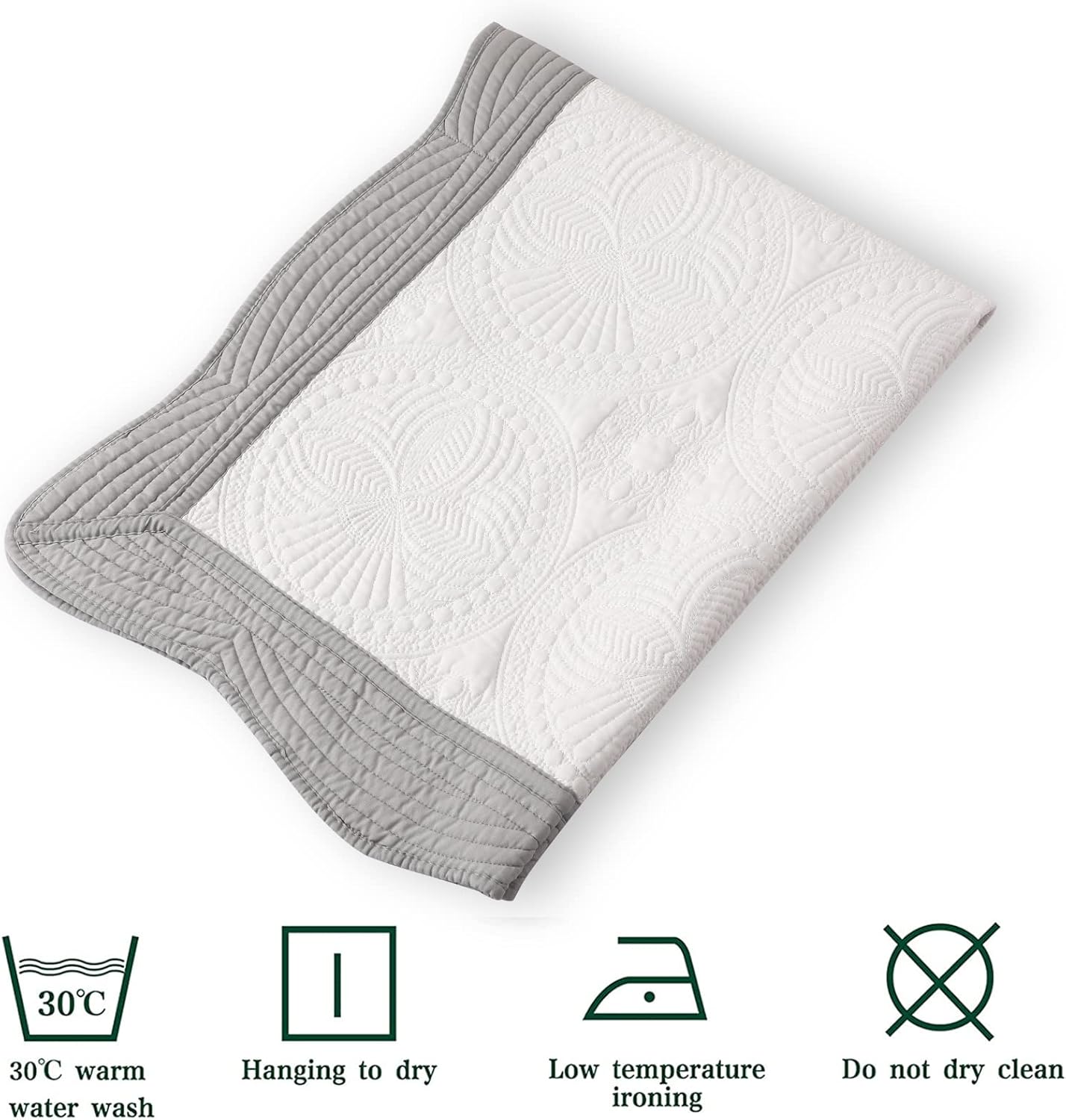 MONOBLANKS Baby Quilt Personalized Monogram Throw Blanket
