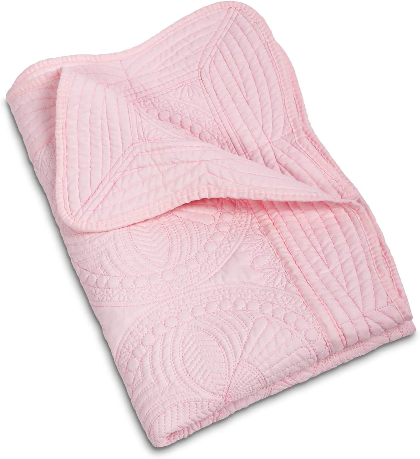 MONOBLANKS Baby Quilt Personalized Monogram Lightweight Embossed Throw Blanket