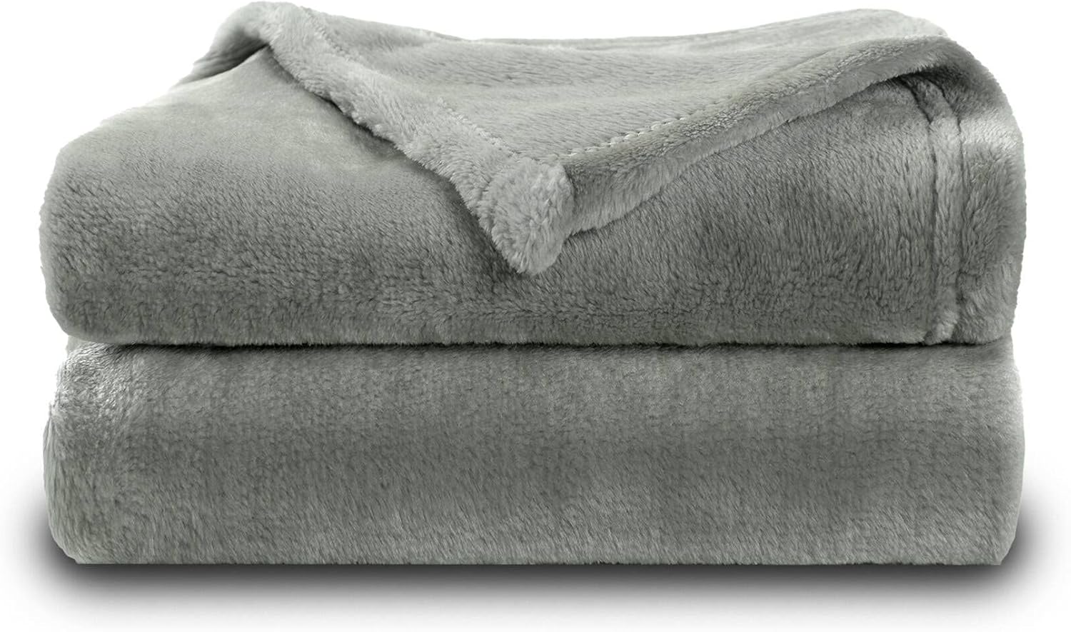 NANPIPER Grey Fuzzy Baby Blanket - 30x40 Inches