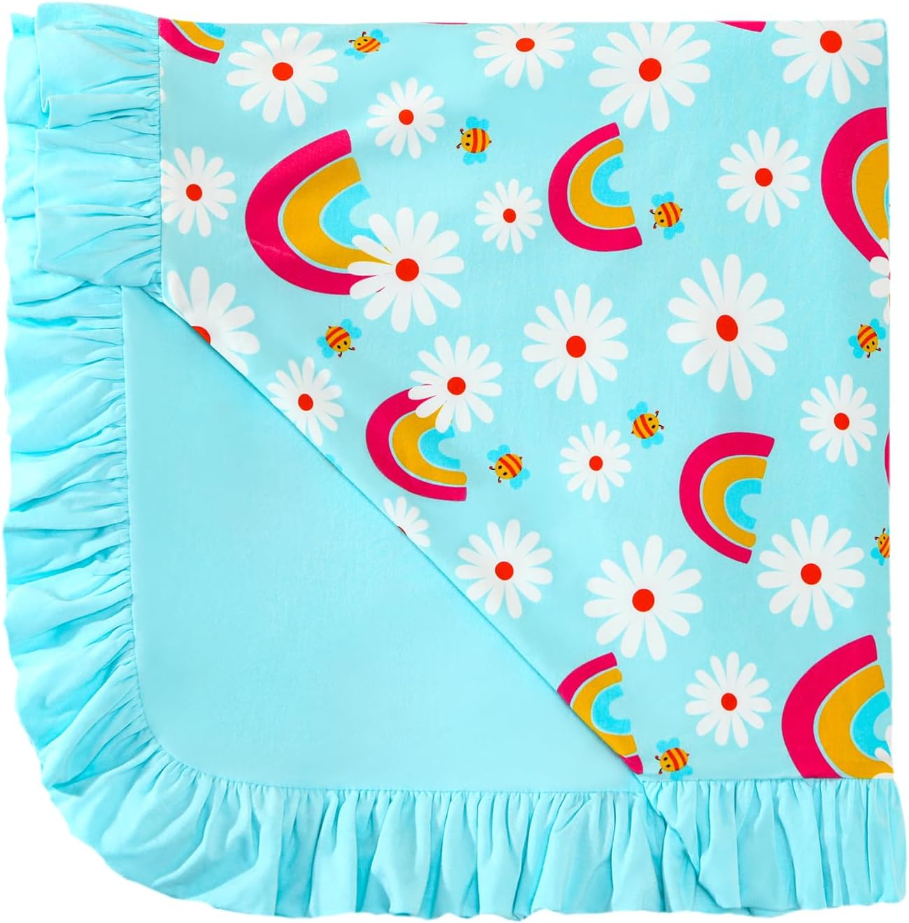 DREAMHALO Bamboo Baby Blanket for Girls 50x50 Quilt